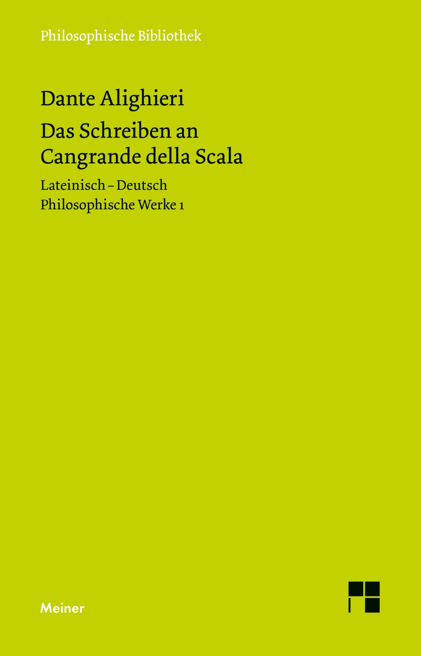 Vorderes Coverbild Das Schreiben an Cangrande della Scala