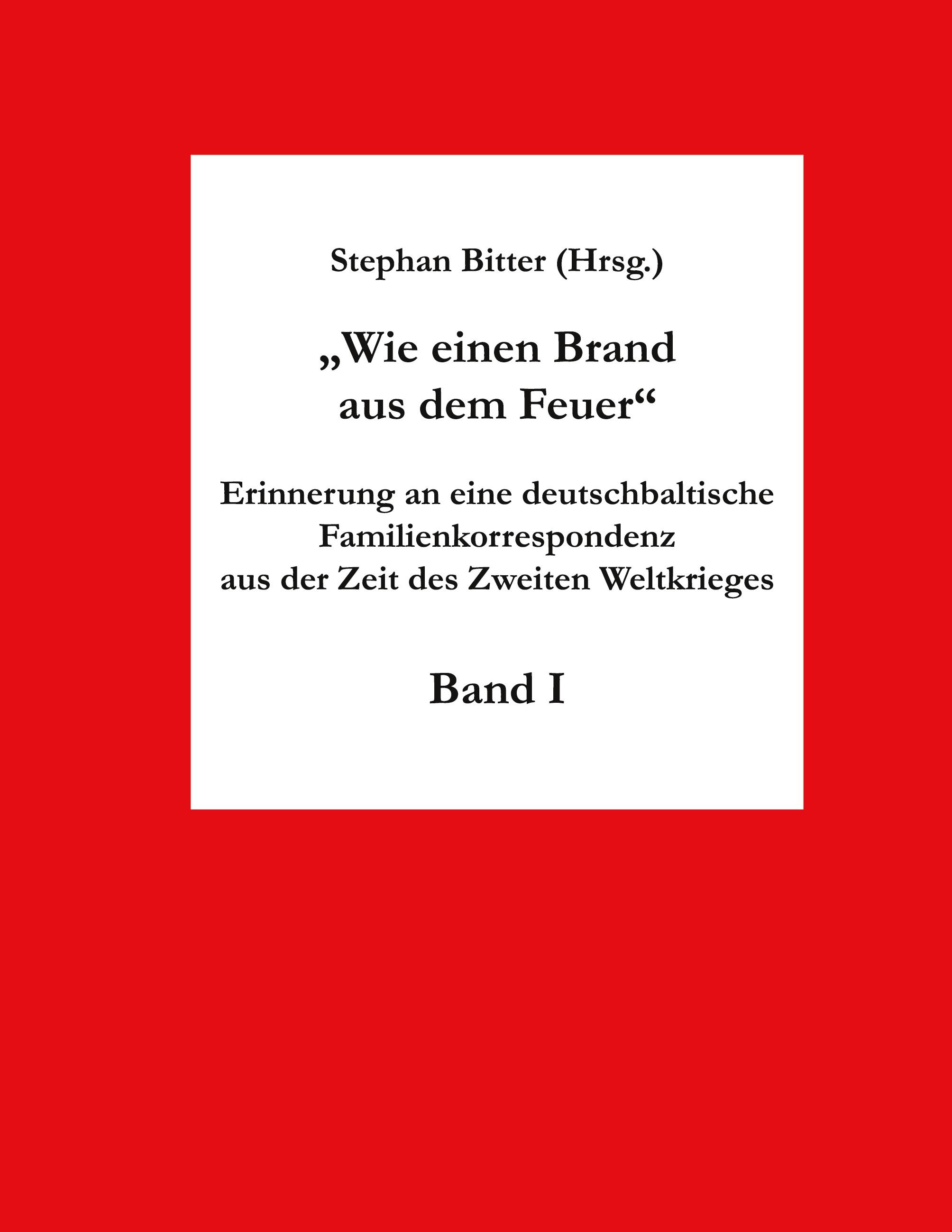 Vorderes Coverbild Wie einen Brand aus dem Feuer Band I