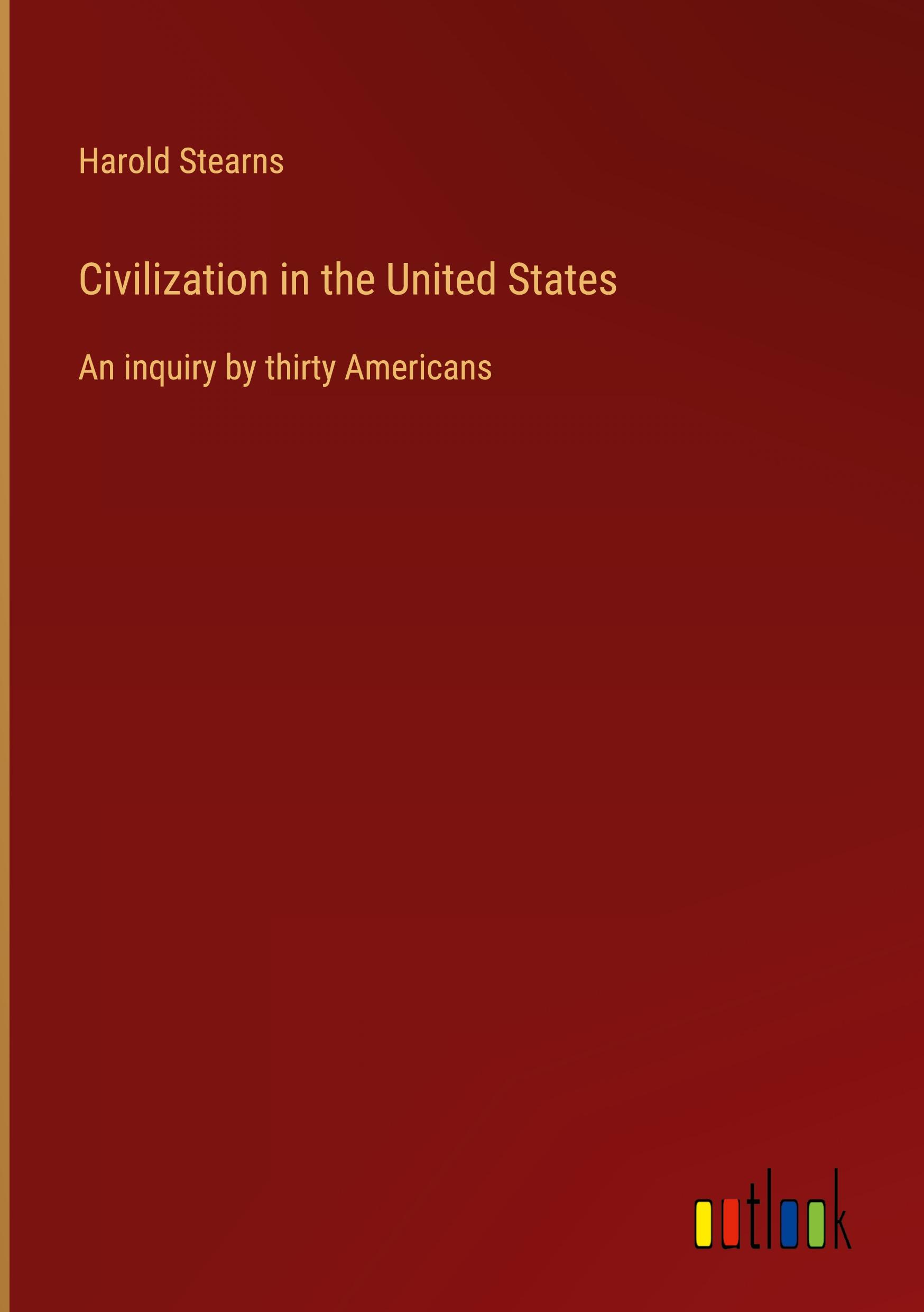 Vorderes Coverbild Civilization in the United States