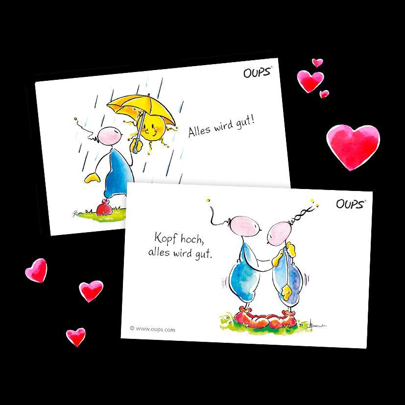 Beispielinhalt (Bild) Oups Kärtchenbox - Alles wird gut