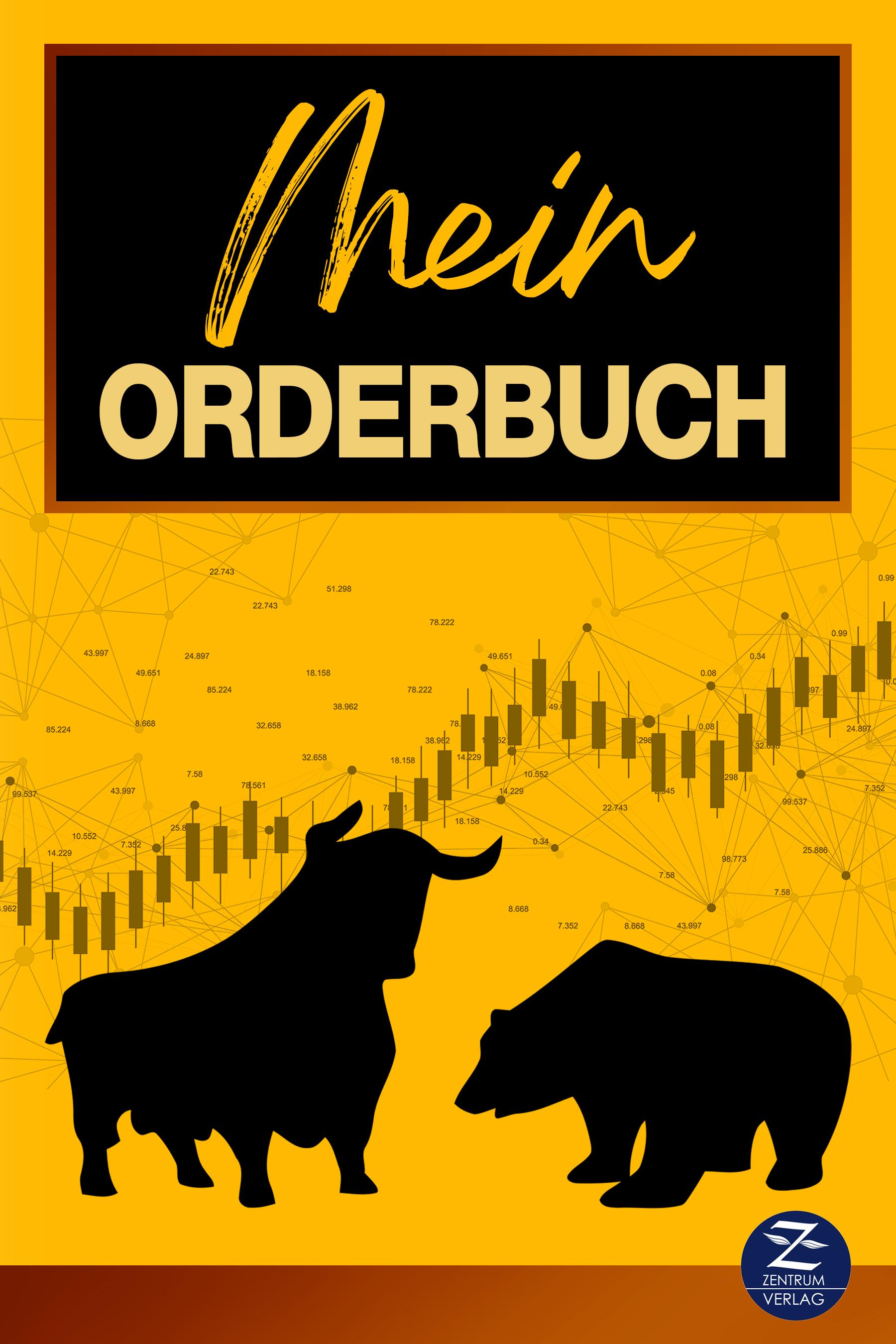 Vorderes Coverbild Trading-Tagebuch DIN A5 | Mein Orderbuch: Behalten Sie den Überblick über Ihre Investments in Aktien, Aktienfonds, ETFs und Co.!