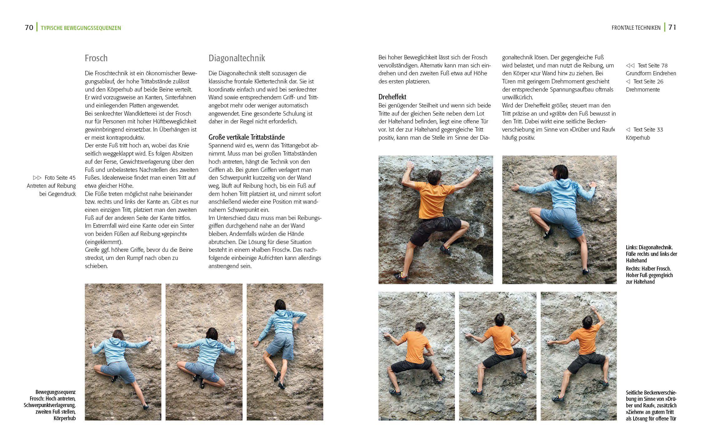 Beispielinhalt (Bild) Alpin-Lehrplan 2: Klettern - Technik, Taktik, Psyche