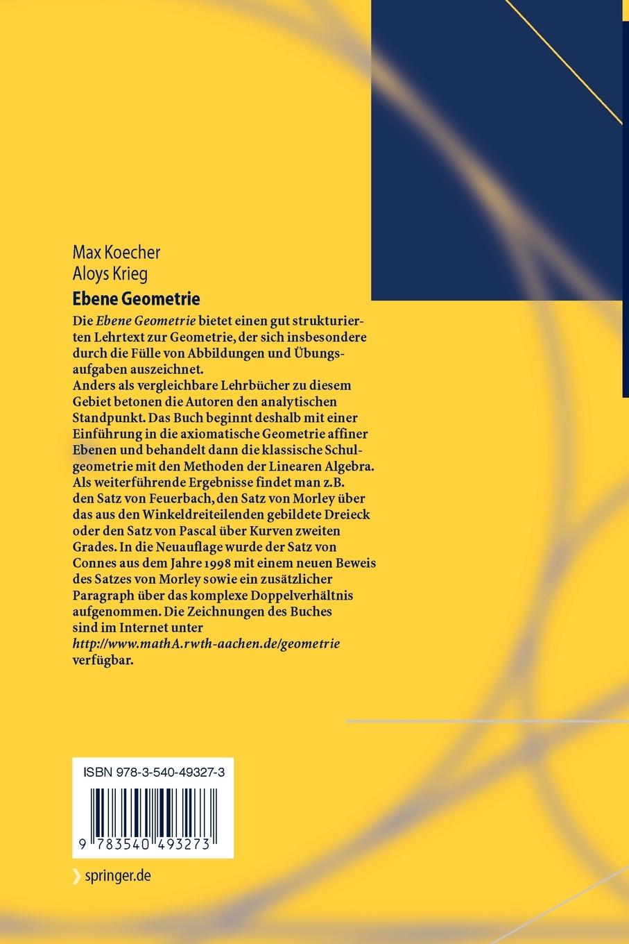 Rückseitencover Ebene Geometrie