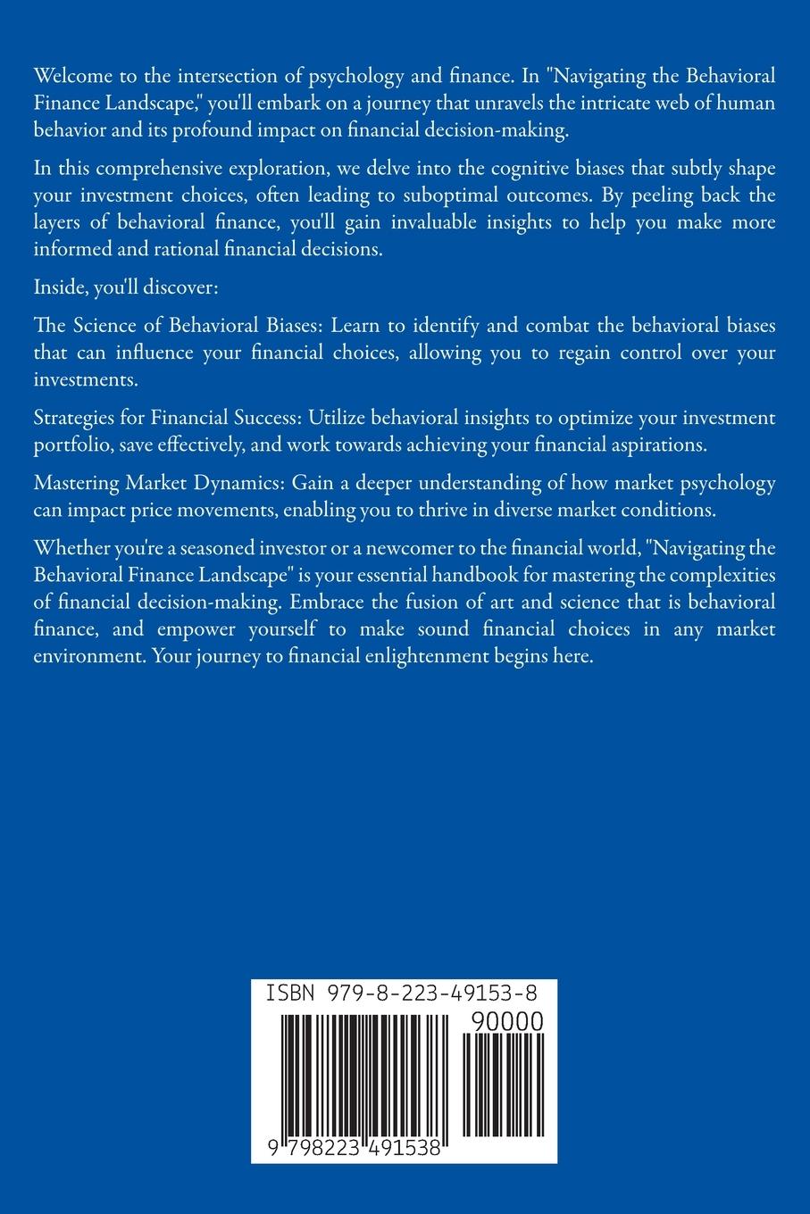 Rückseitencover Navigating the Behavioral Finance Landscape