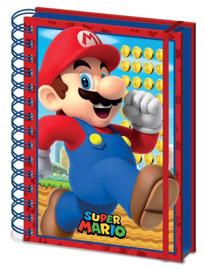 Vorderes Coverbild SUPER MARIO (CORE) A5 3D NOTEBOOK