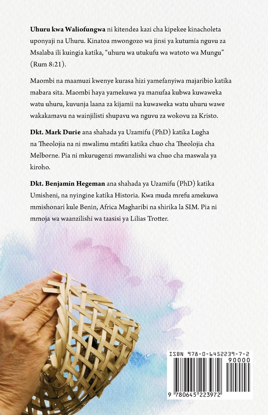 Rückseitencover Uhuru kwa Waliofungwa (Liberty to the Captives)