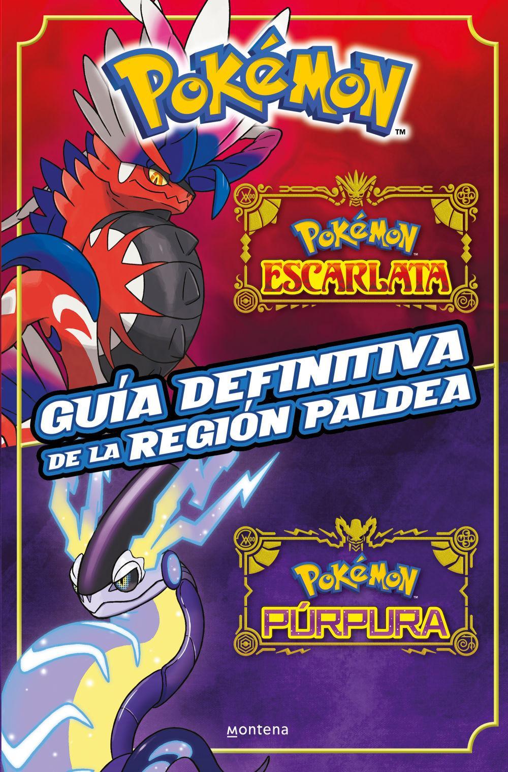 Vorderes Coverbild Guía definitiva de la región Paldea. Libro oficial. Pokémon Escarlata / Pokémon Púrpura