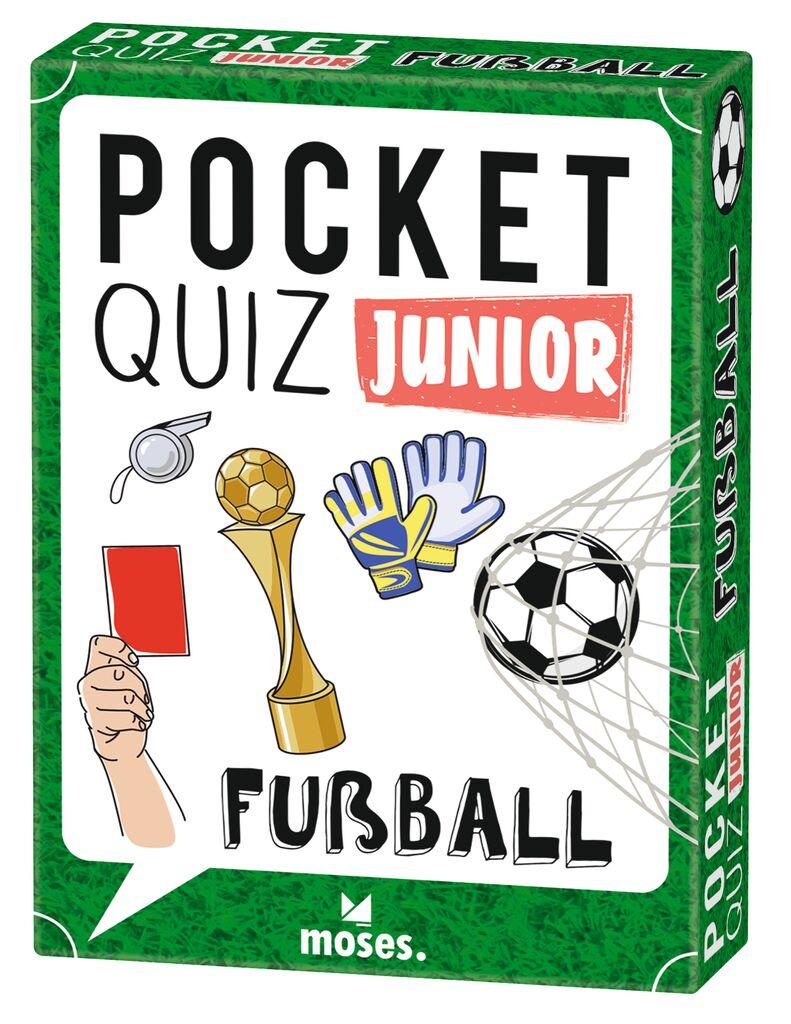 Vorderes Coverbild Pocket Quiz junior Fußball