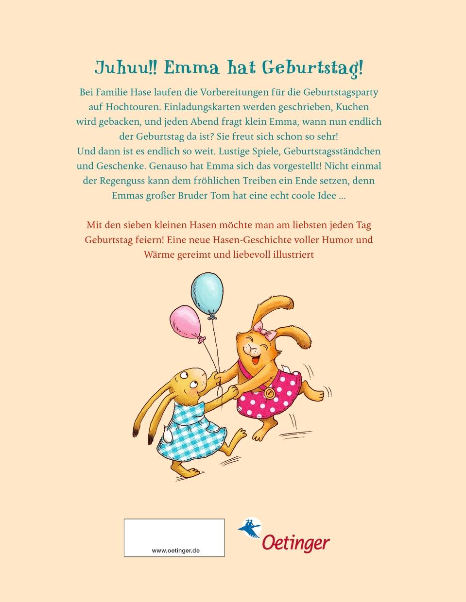 Rückseitencover Wenn sieben kleine Hasen zur Geburtstagsparty rasen