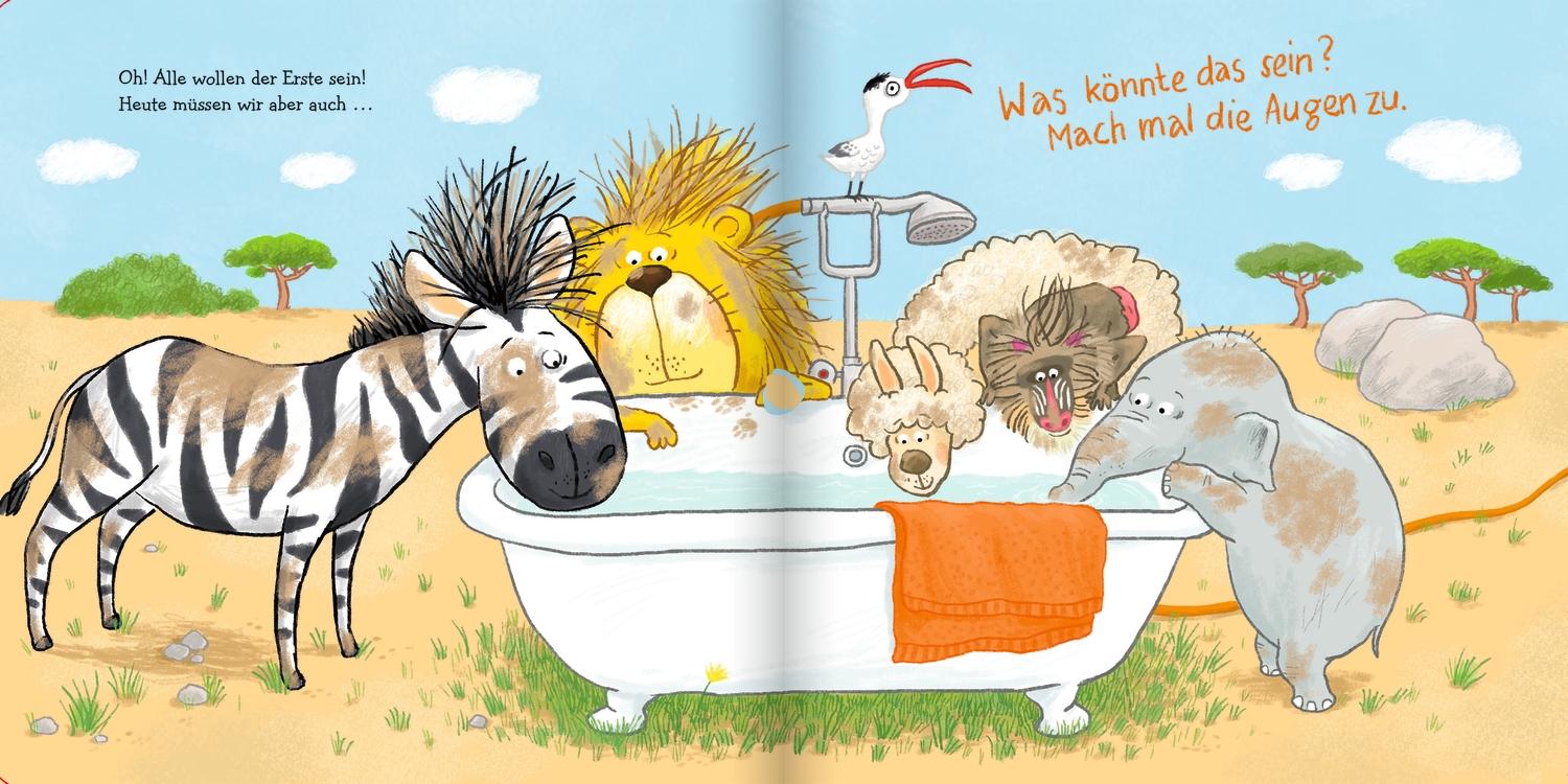 Beispielinhalt (Bild) Nicht die Haare waschen.