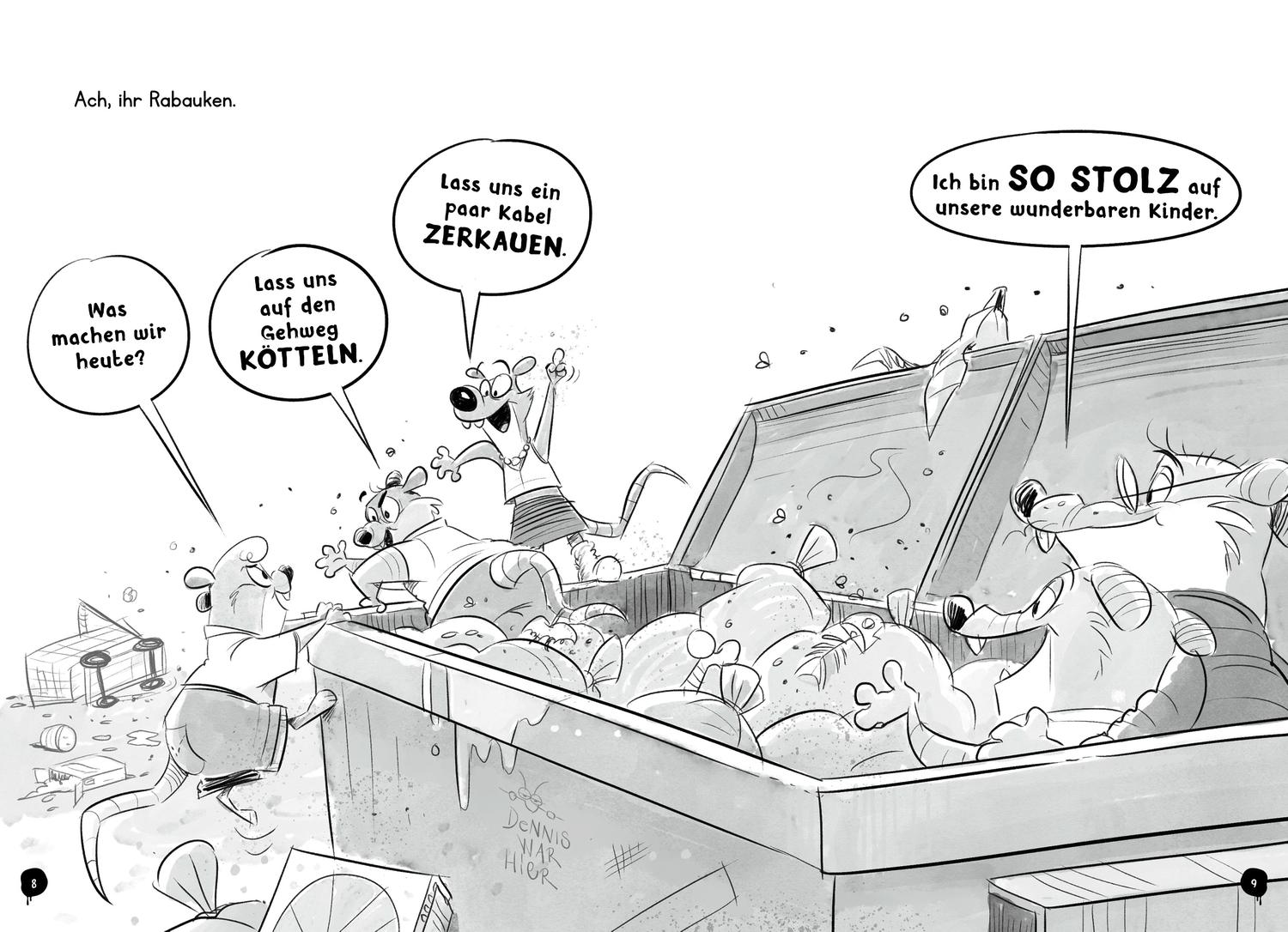 Beispielinhalt (Bild) Die Rattenbande 1. Frech für alle Zeiten