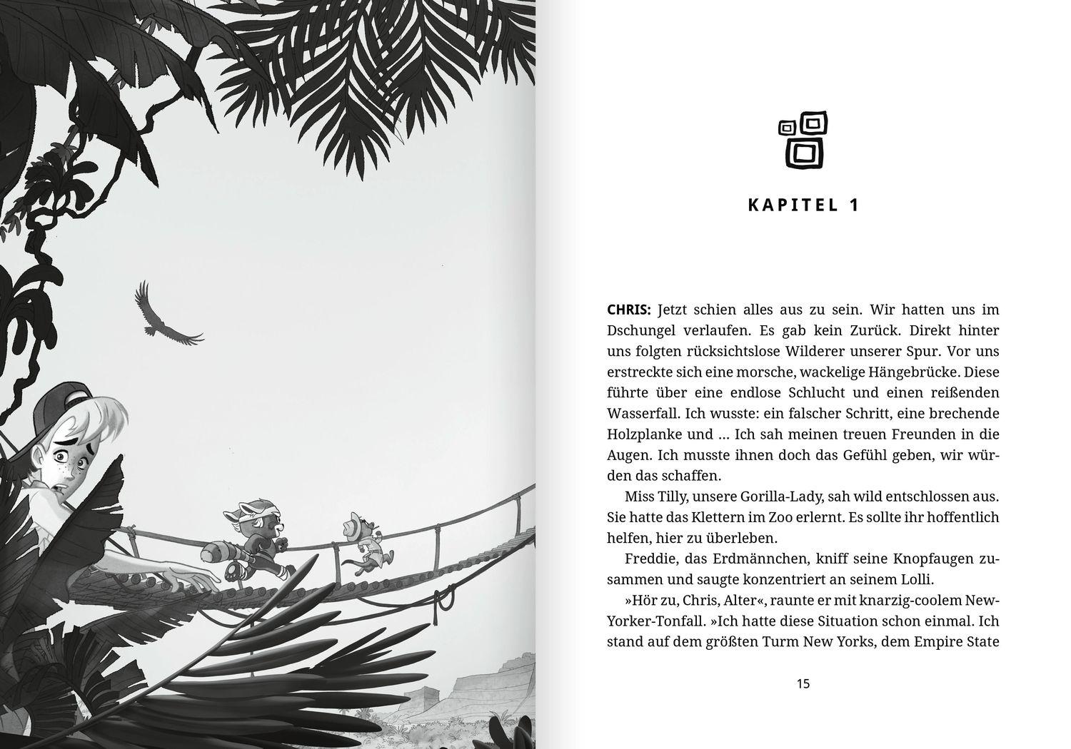 Beispielinhalt (Bild) Die Abenteuer der Wild Rangers. Mission Afrika