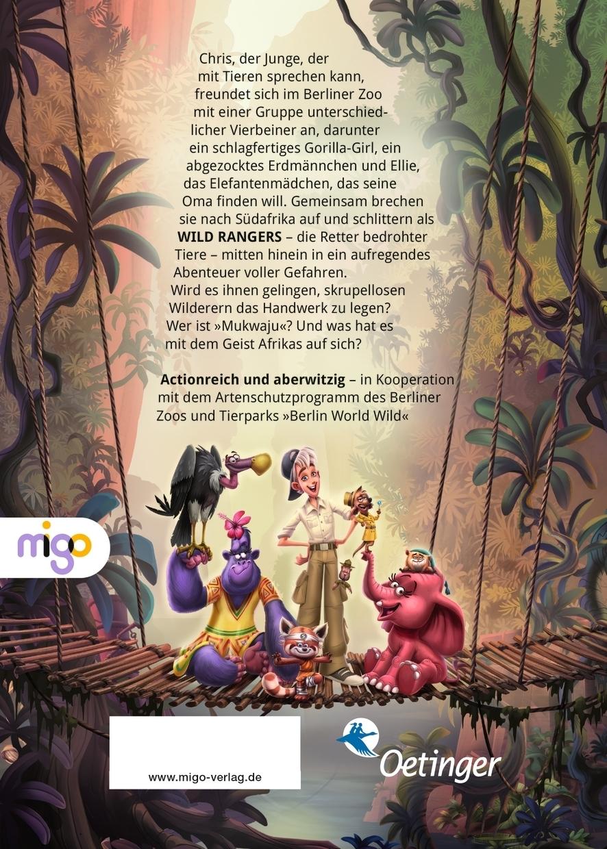 Rückseitencover Die Abenteuer der Wild Rangers. Mission Afrika