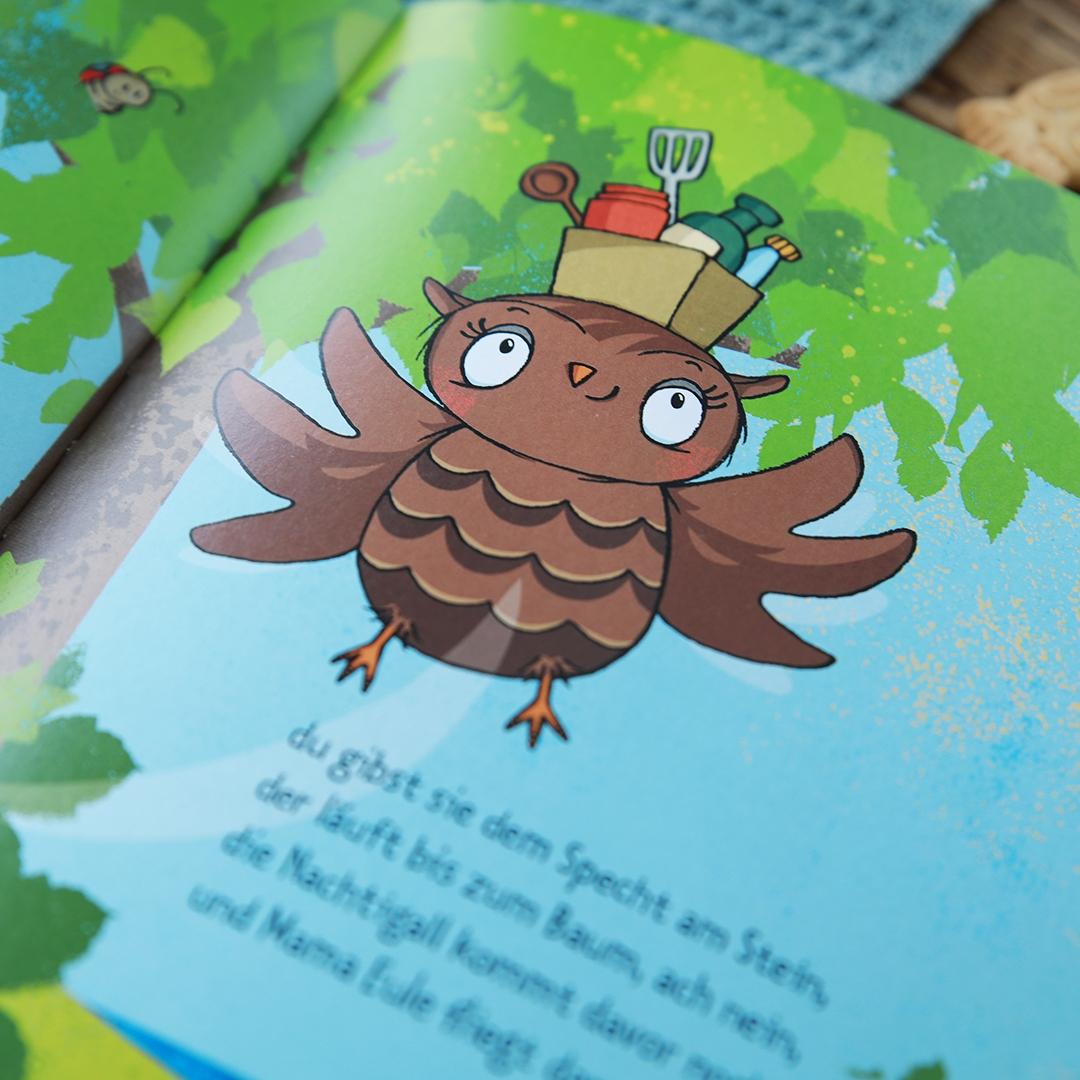 Beispielinhalt (Bild) Die kleine Eule zieht um