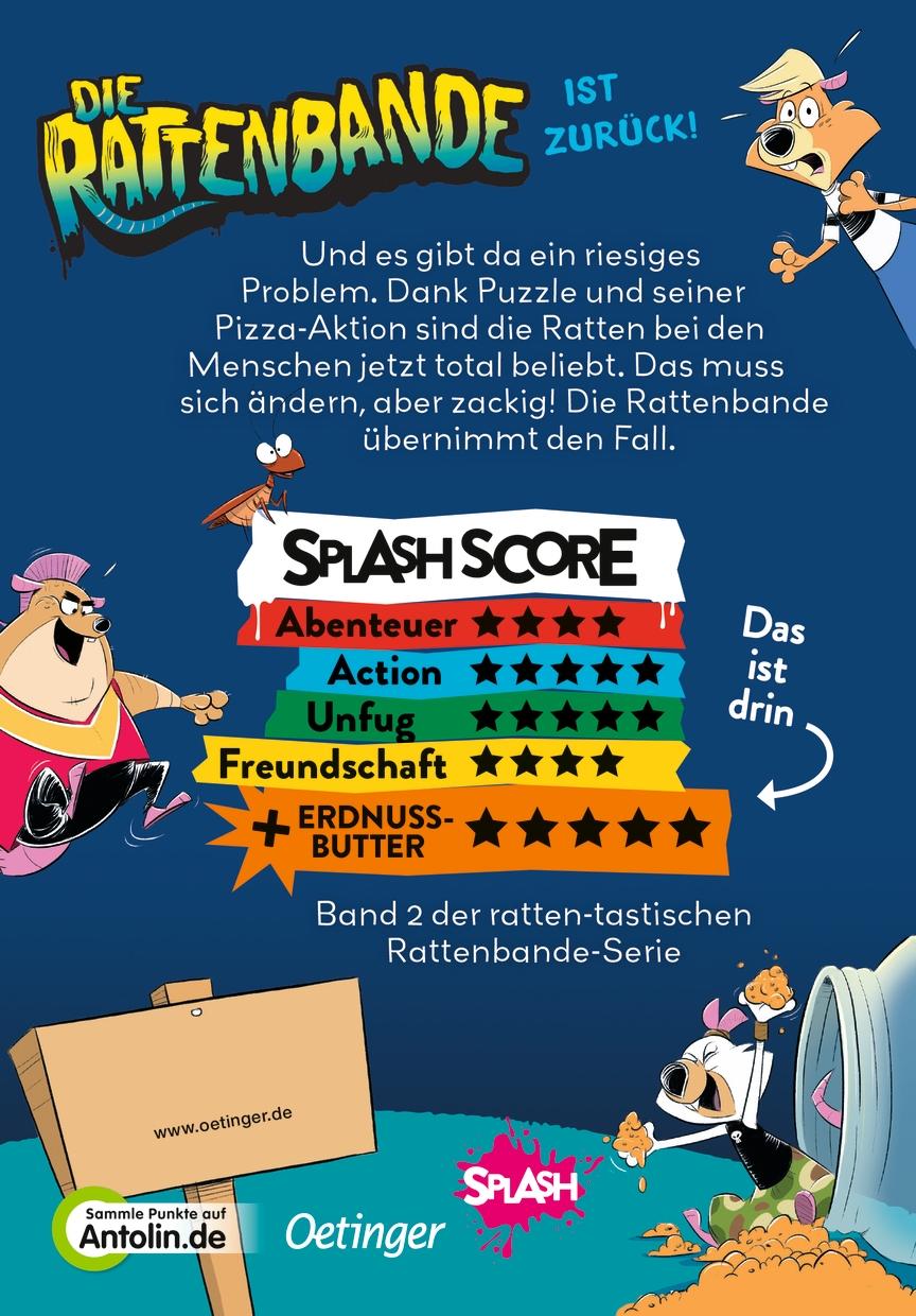 Rückseitencover Die Rattenbande 2. Unfug um Mitternacht