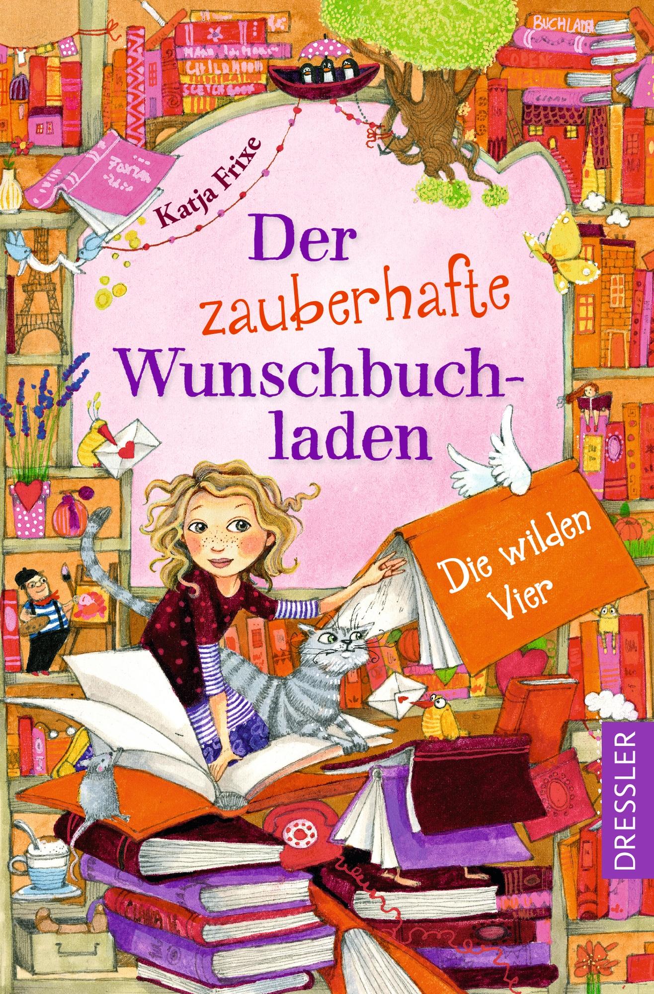 Vorderes Coverbild Der zauberhafte Wunschbuchladen 4. Die wilden Vier