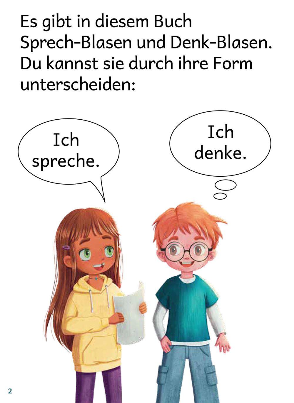 Beispielinhalt (Bild) Lesen mit Ella und Tim - Die Rettung: Erstlesebuch für Kinder mit einfachen Worten und Bildern