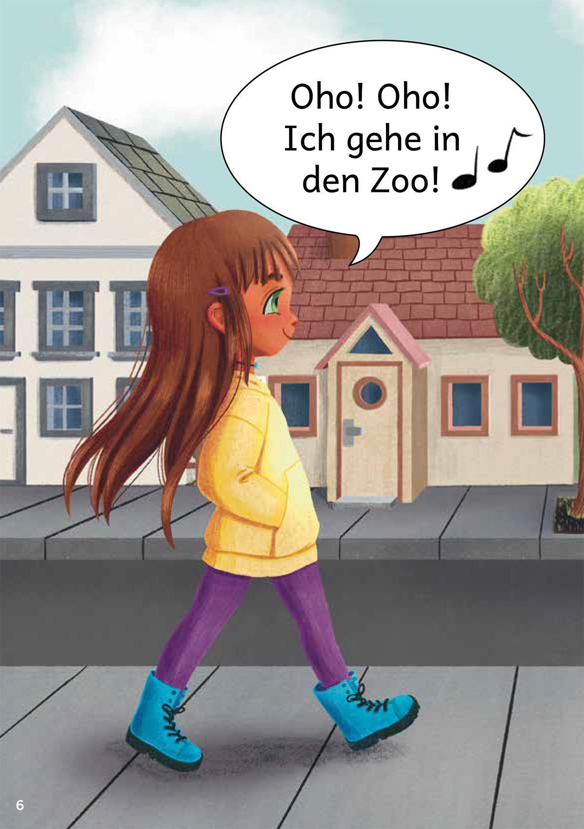 Beispielinhalt (Bild) Lesen mit Ella und Tim - Die Rettung: Erstlesebuch für Kinder mit einfachen Worten und Bildern