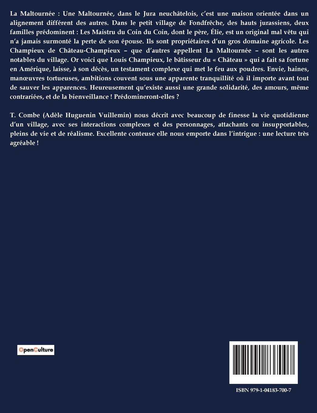 Rückseitencover LA MALTOURNÉE