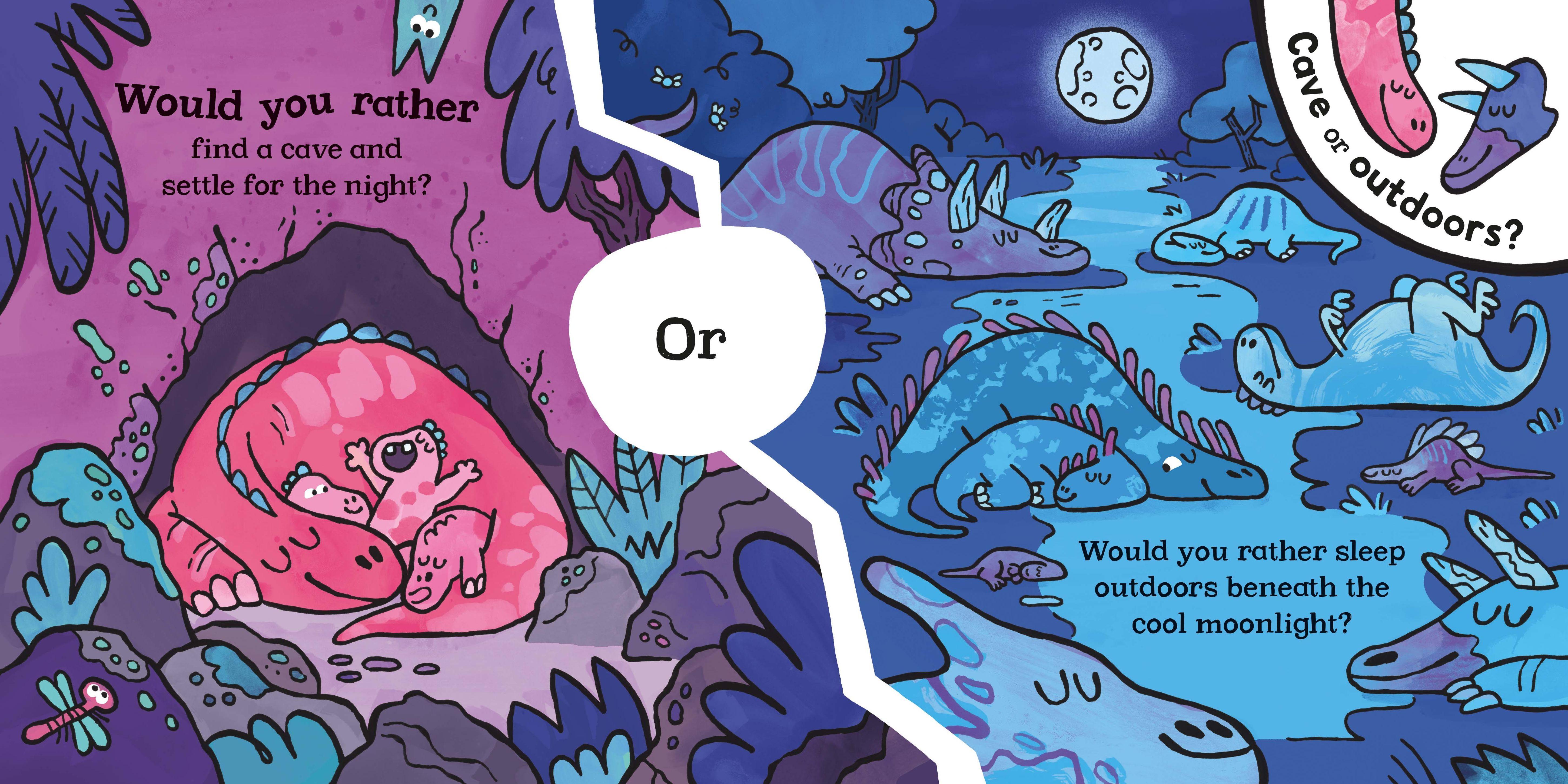 Beispielinhalt (Bild) Would You Rather? Dinosaurs!