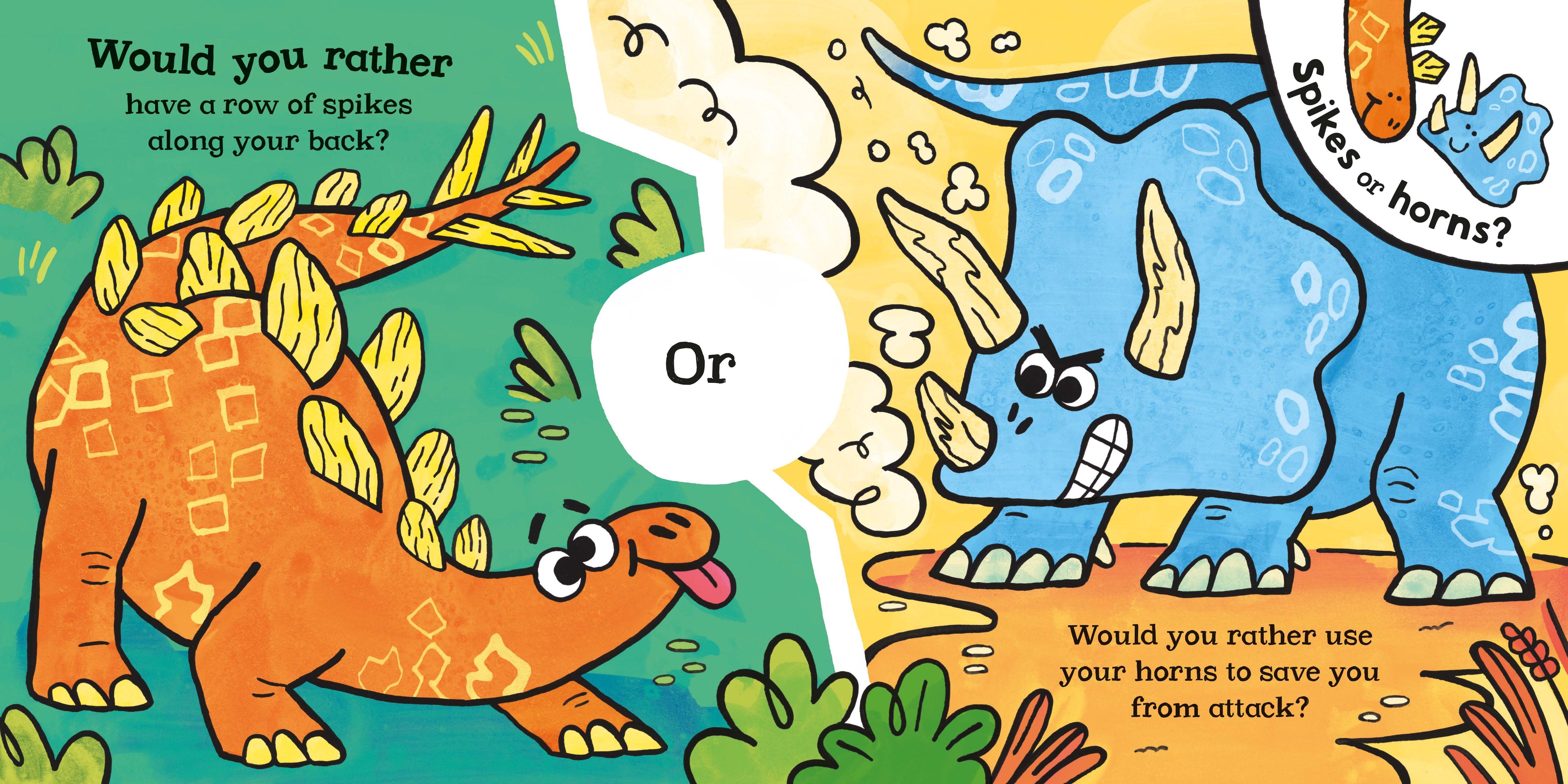 Beispielinhalt (Bild) Would You Rather? Dinosaurs!