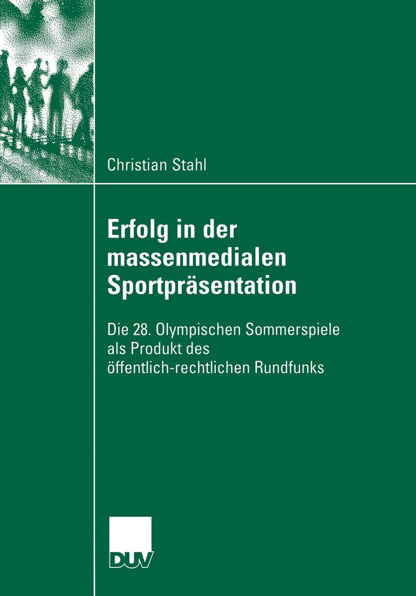 Vorderes Coverbild Erfolg in der massenmedialen Sportpräsentation