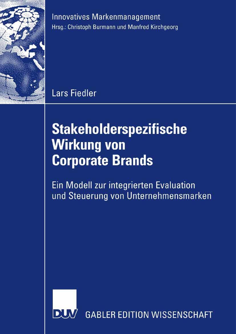 Vorderes Coverbild Stakeholderspezifische Wirkung von Corporate Brands