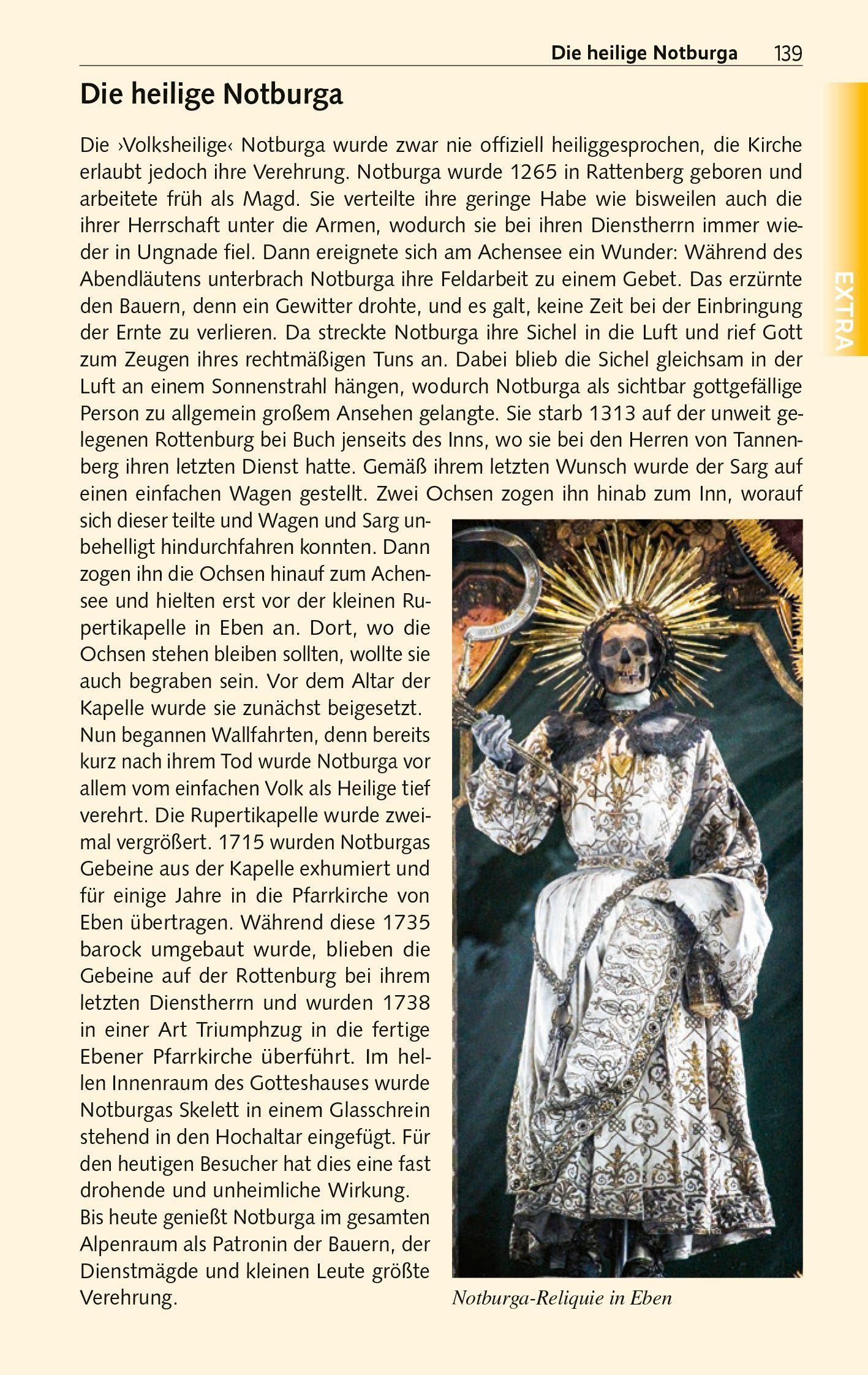 Beispielinhalt (Bild) TRESCHER Reiseführer Tirol