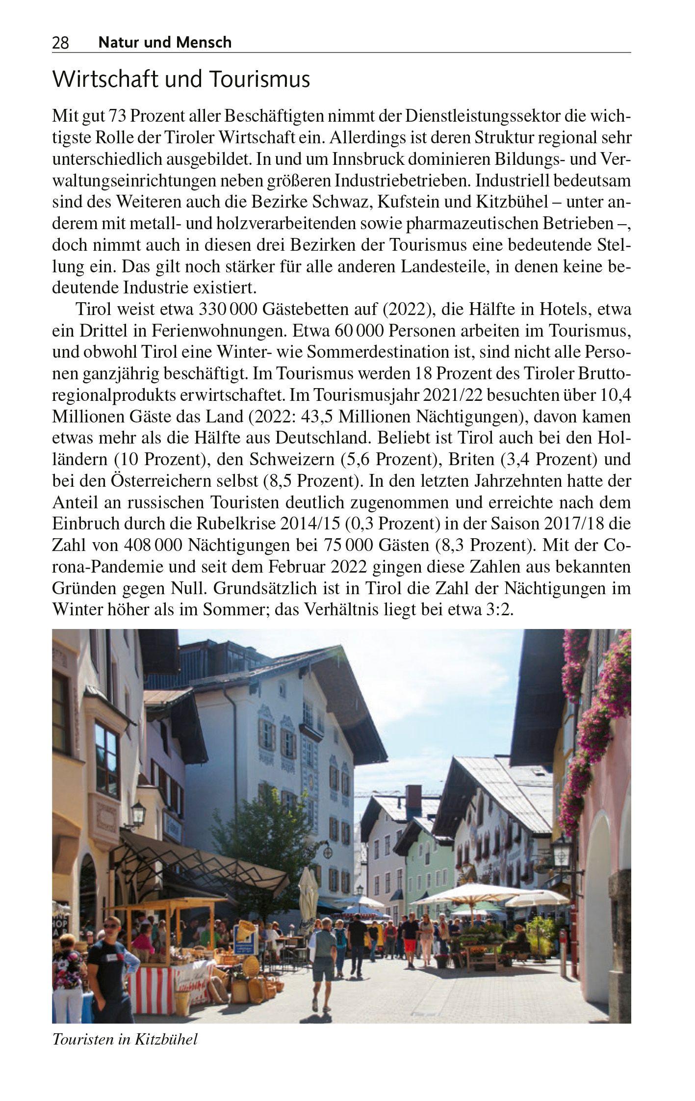 Beispielinhalt (Bild) TRESCHER Reiseführer Tirol