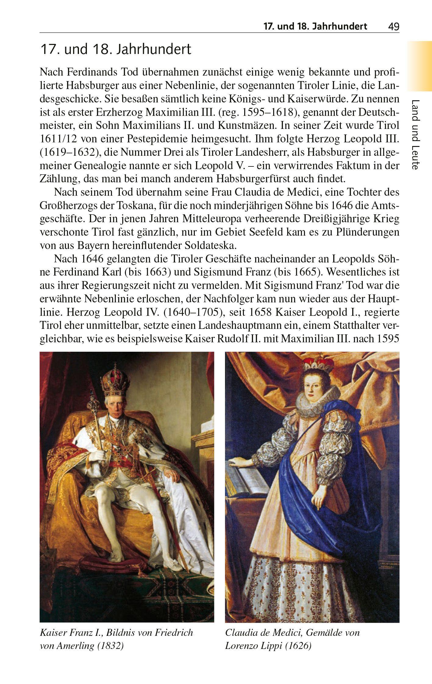 Beispielinhalt (Bild) TRESCHER Reiseführer Tirol