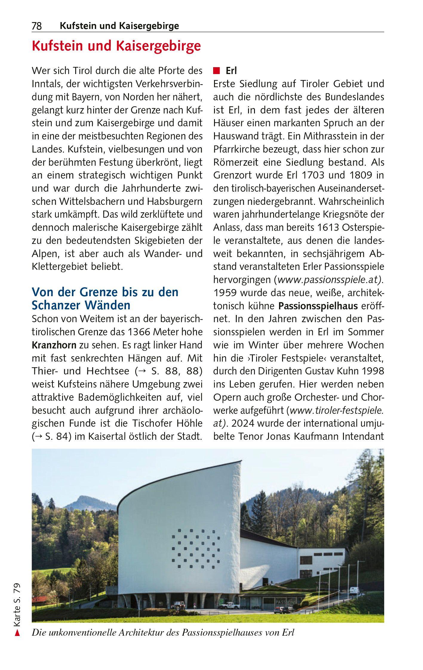 Beispielinhalt (Bild) TRESCHER Reiseführer Tirol