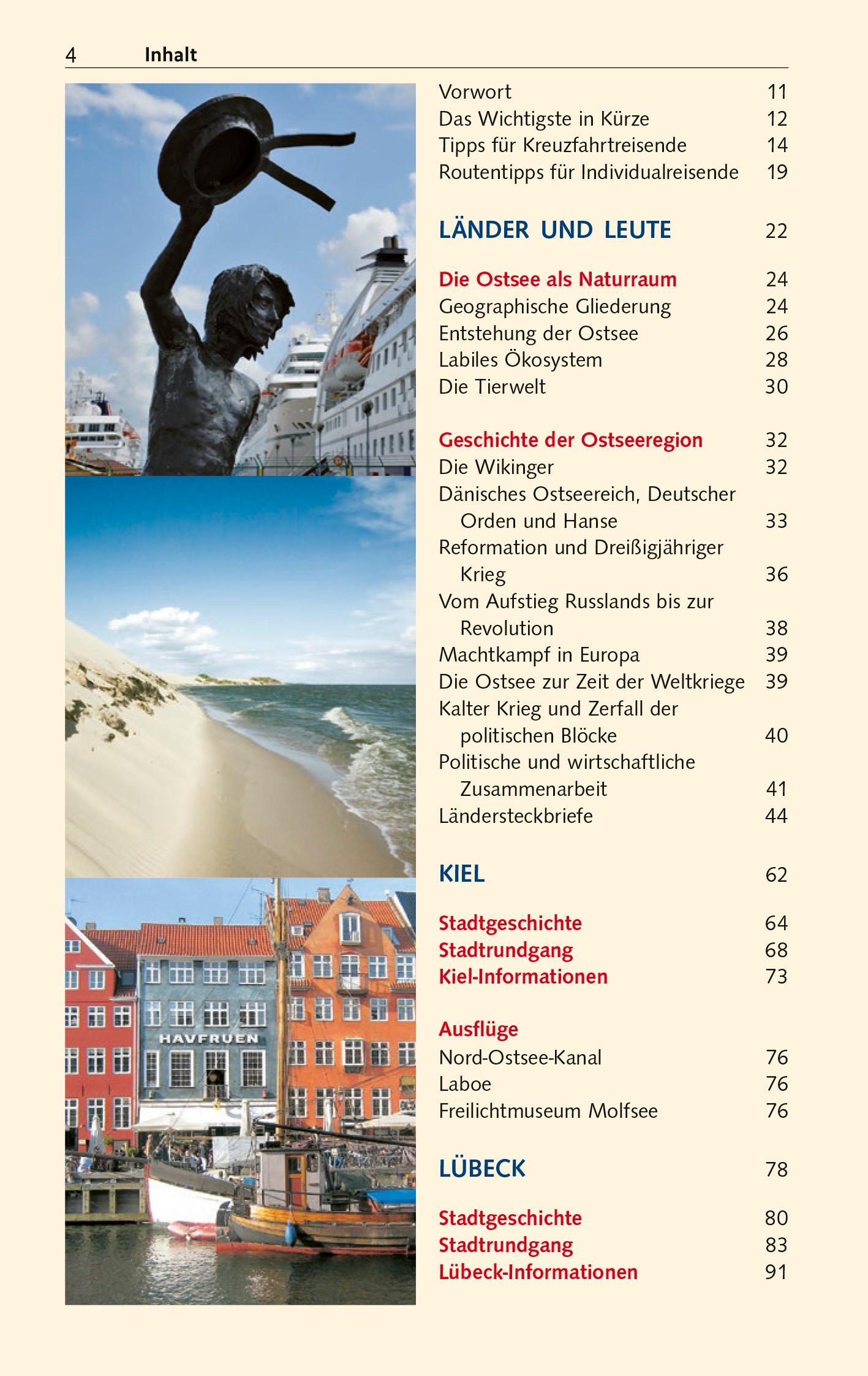 Beispielinhalt (Bild) TRESCHER Reiseführer Ostseestädte