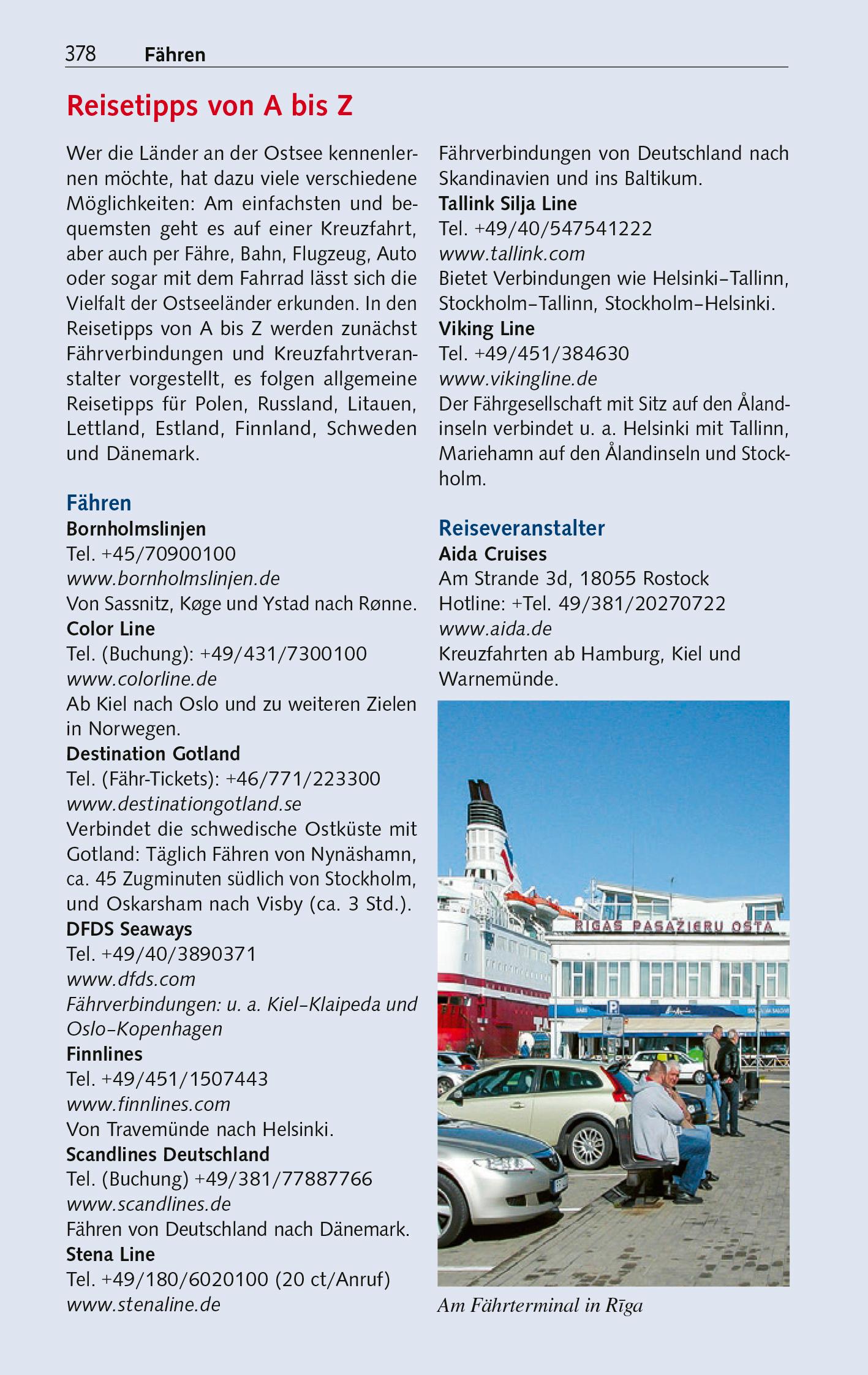 Beispielinhalt (Bild) TRESCHER Reiseführer Ostseestädte