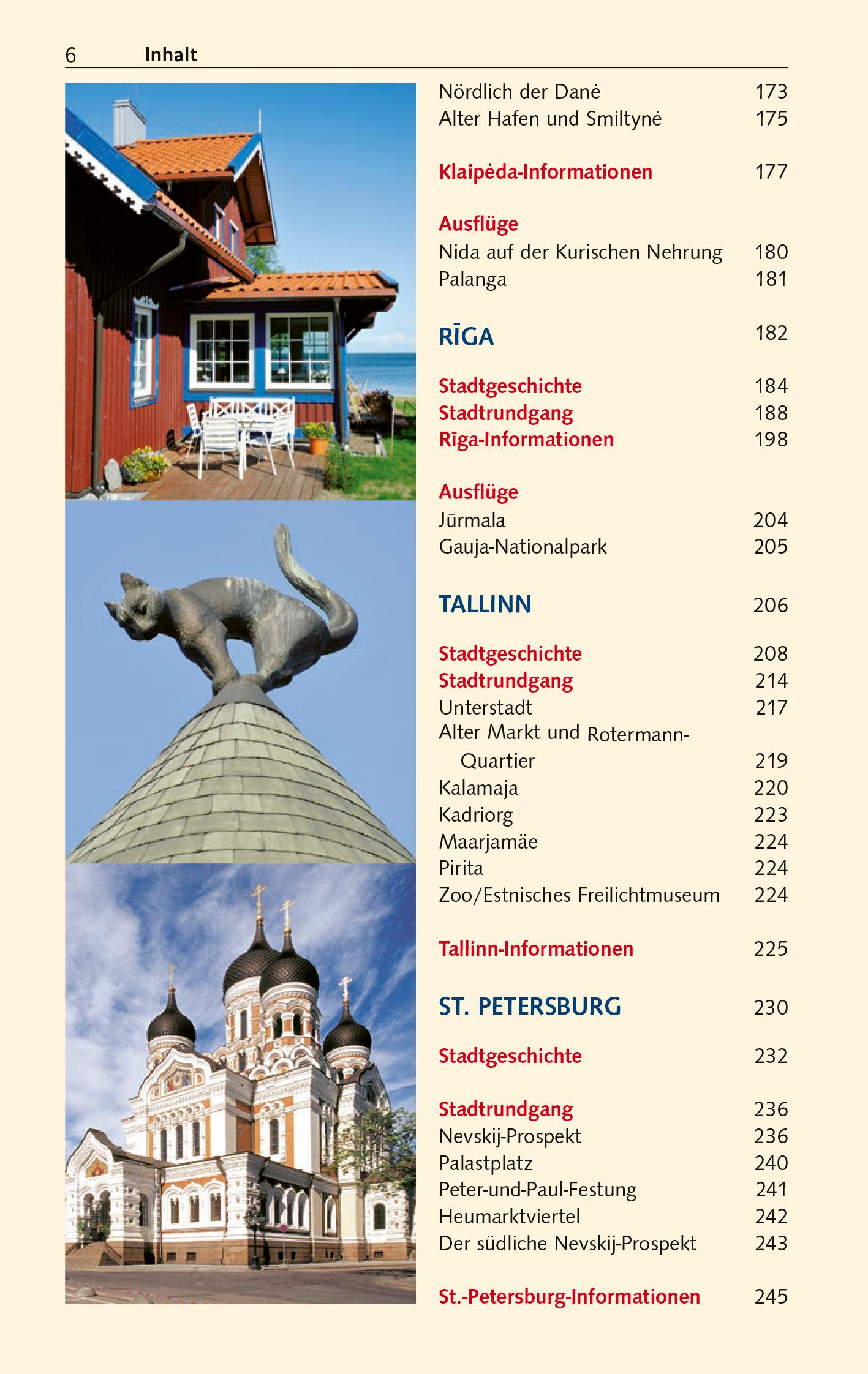 Beispielinhalt (Bild) TRESCHER Reiseführer Ostseestädte