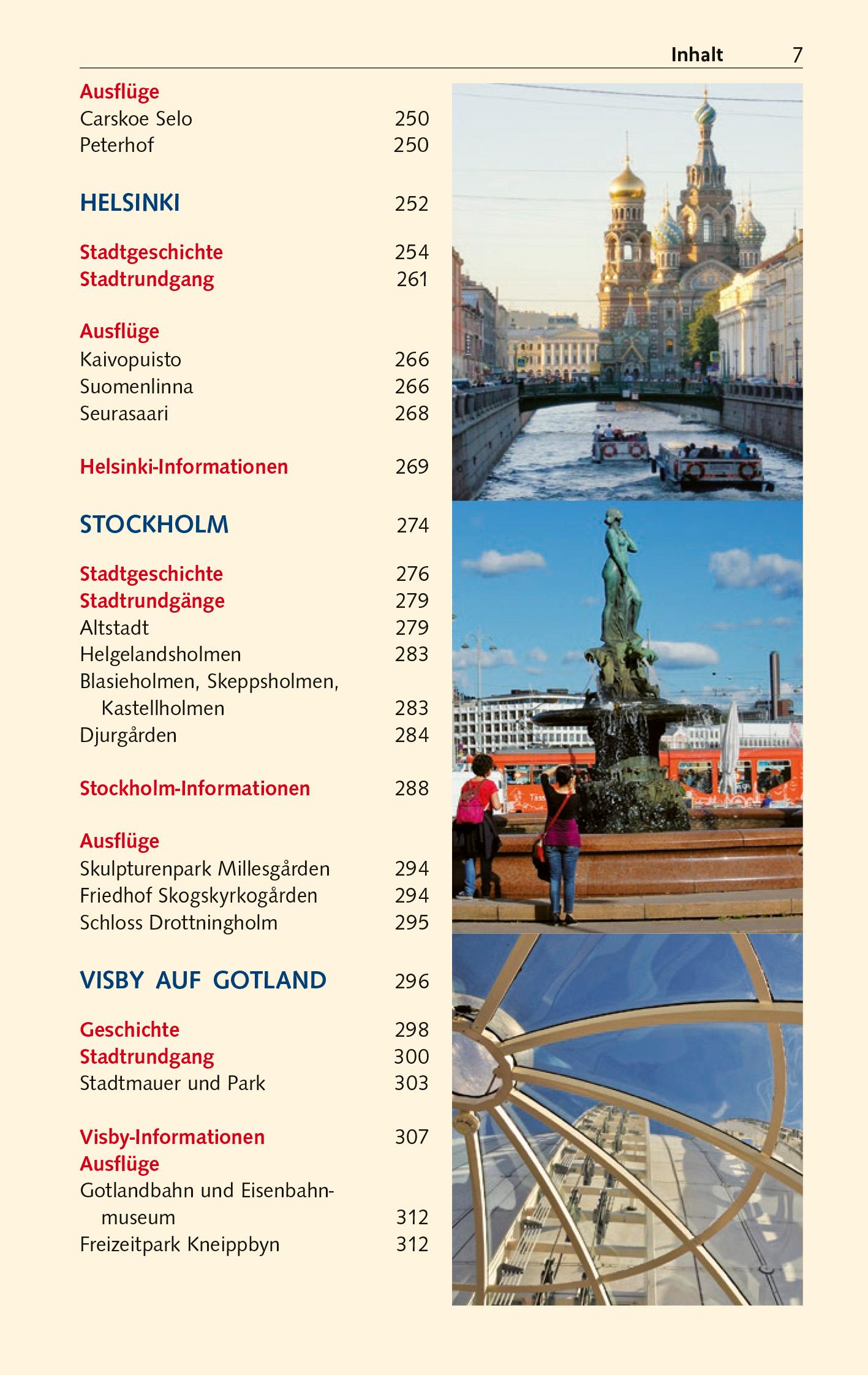 Beispielinhalt (Bild) TRESCHER Reiseführer Ostseestädte