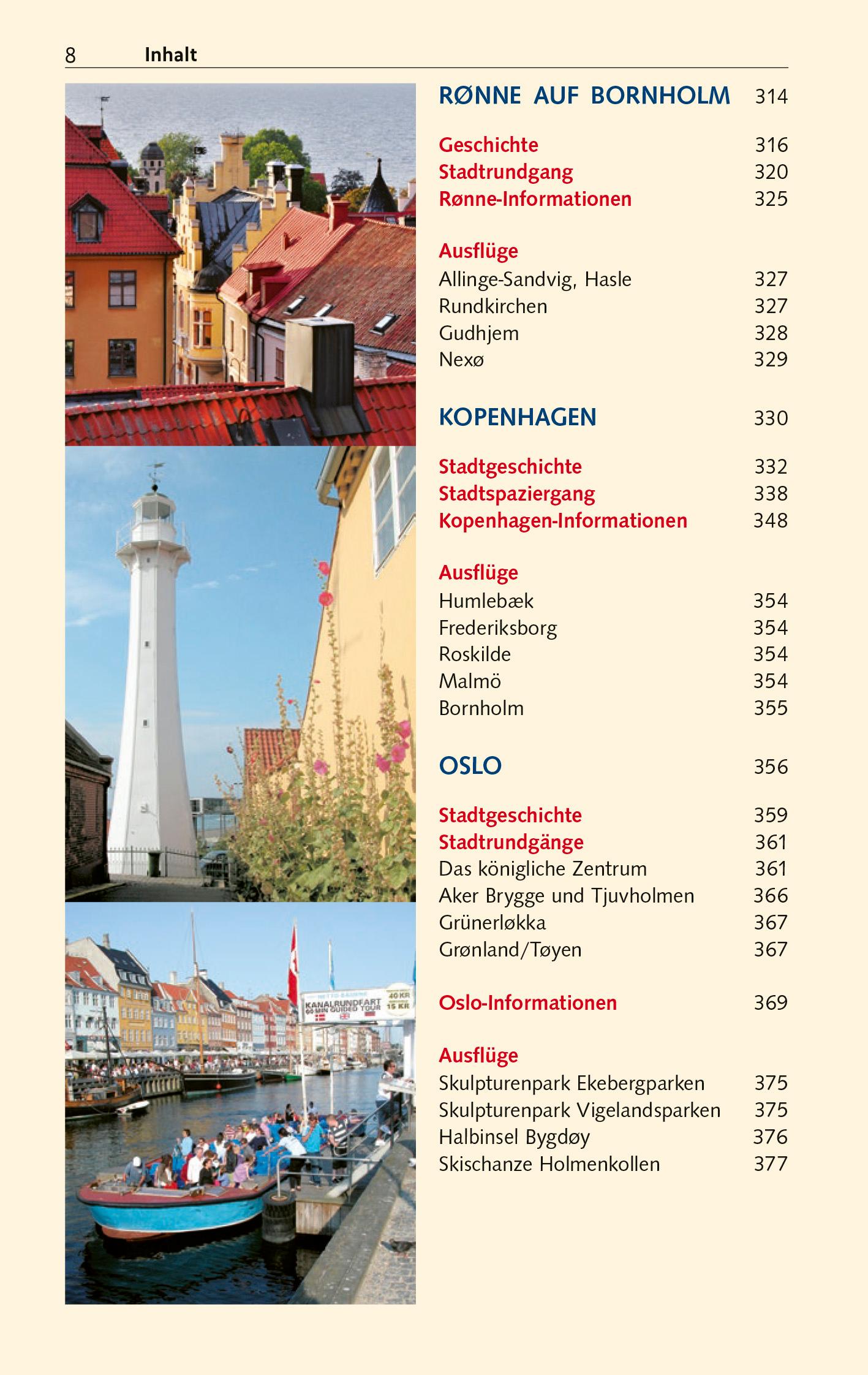 Beispielinhalt (Bild) TRESCHER Reiseführer Ostseestädte