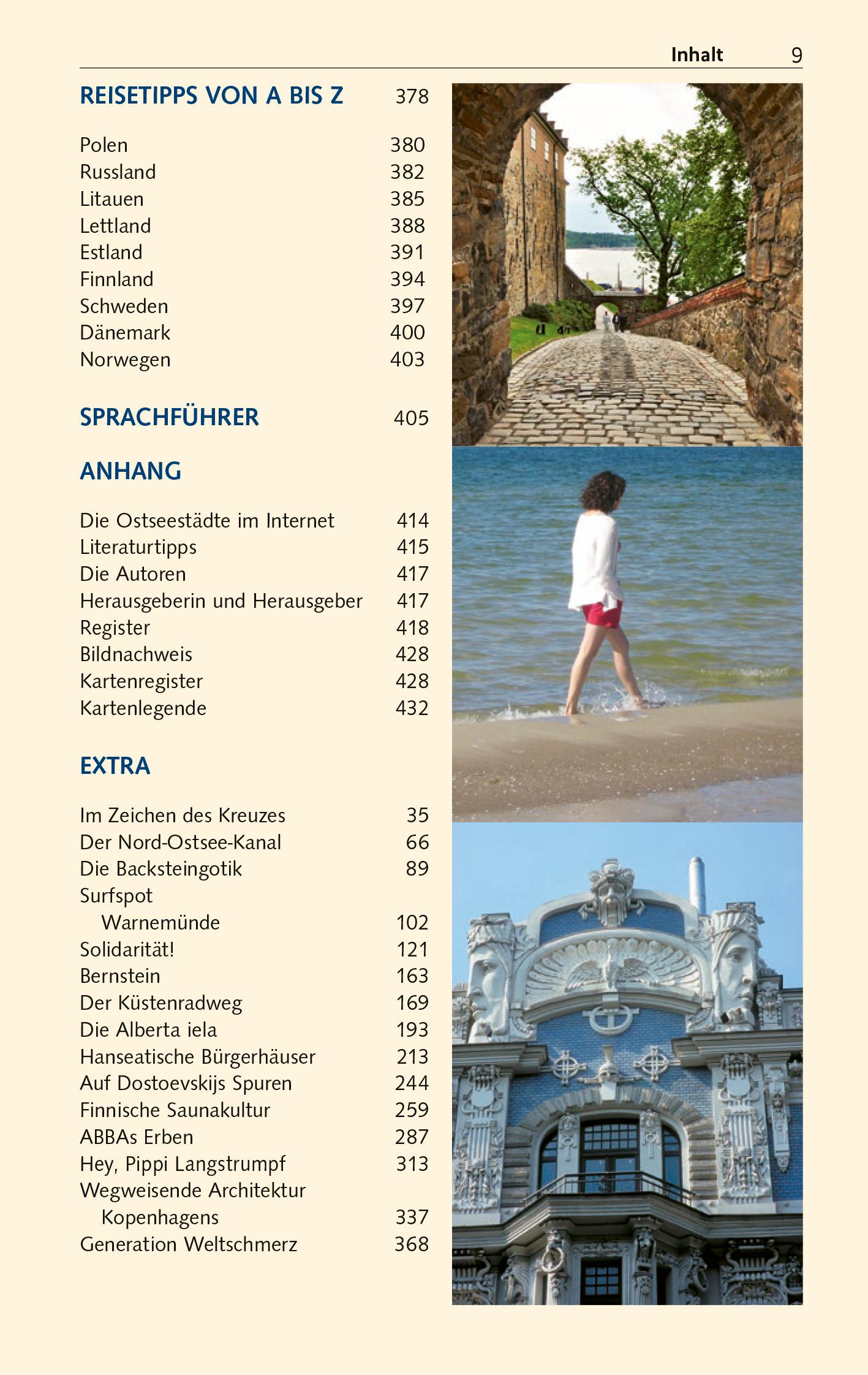 Beispielinhalt (Bild) TRESCHER Reiseführer Ostseestädte