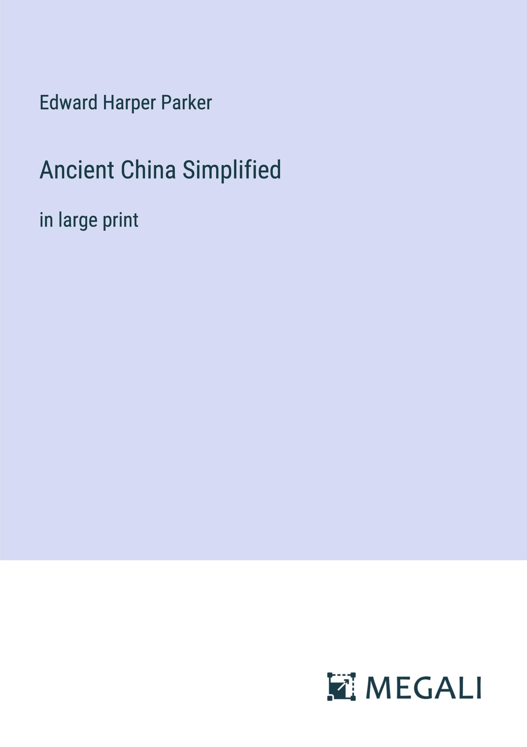 Vorderes Coverbild Ancient China Simplified