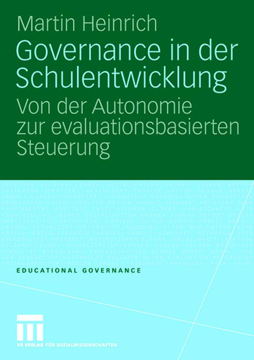 Vorderes Coverbild Governance in der Schulentwicklung