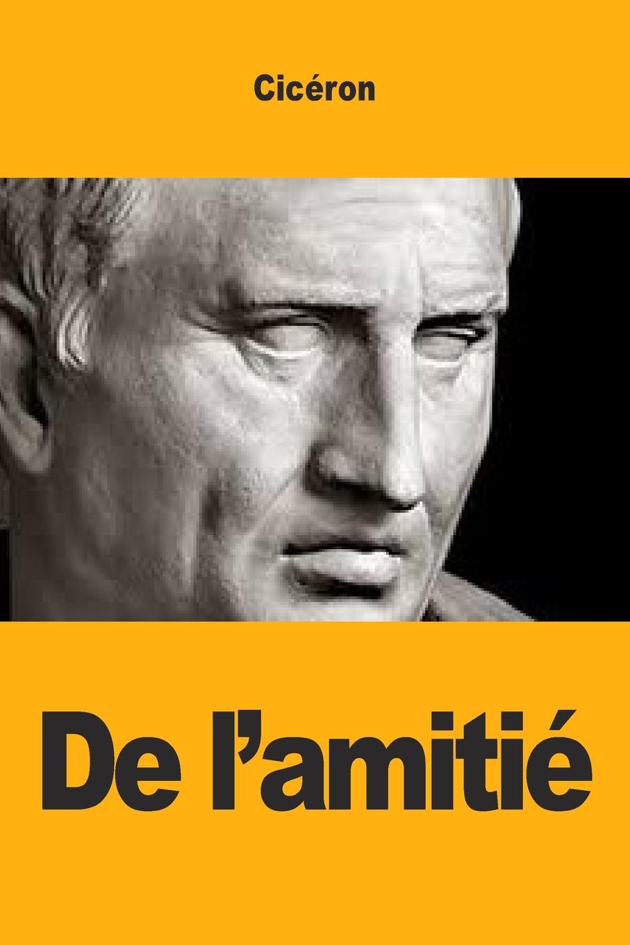 Vorderes Coverbild De l'amitié