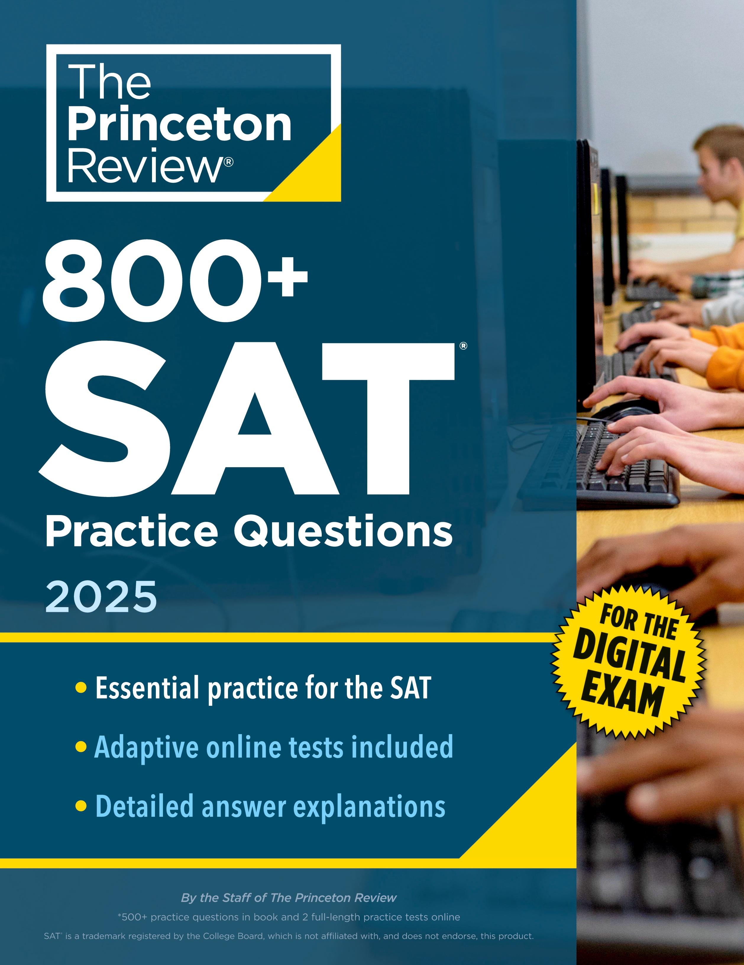 Vorderes Coverbild 800+ SAT Practice Questions, 2025