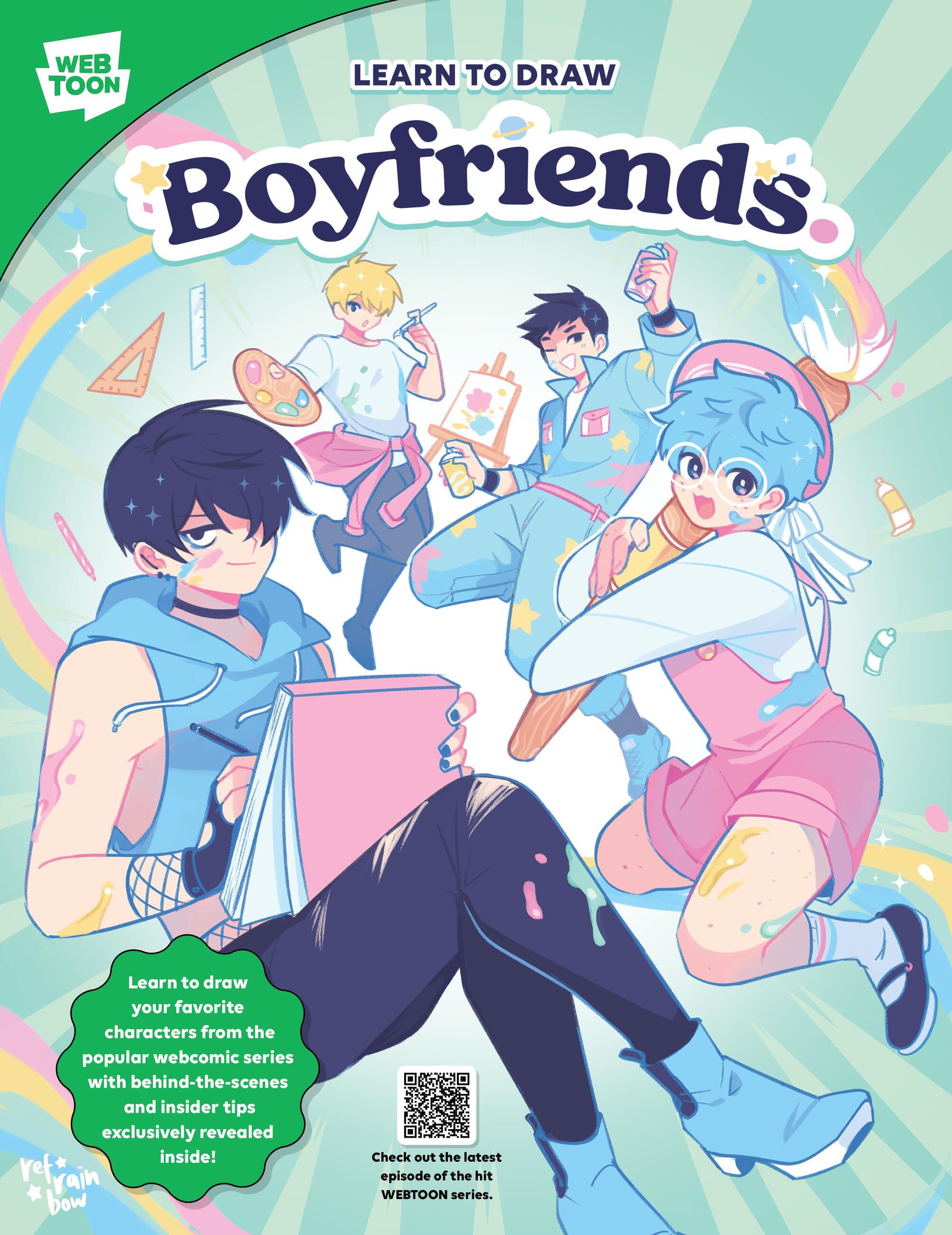 Vorderes Coverbild Learn to Draw Boyfriends.