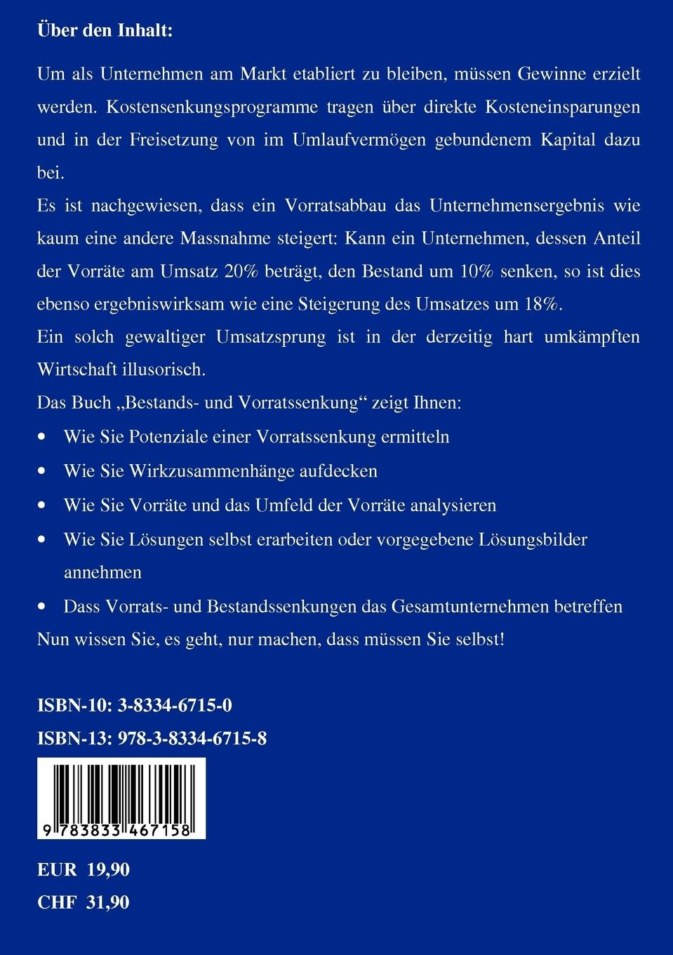 Rückseitencover Bestands- und Vorratssenkung