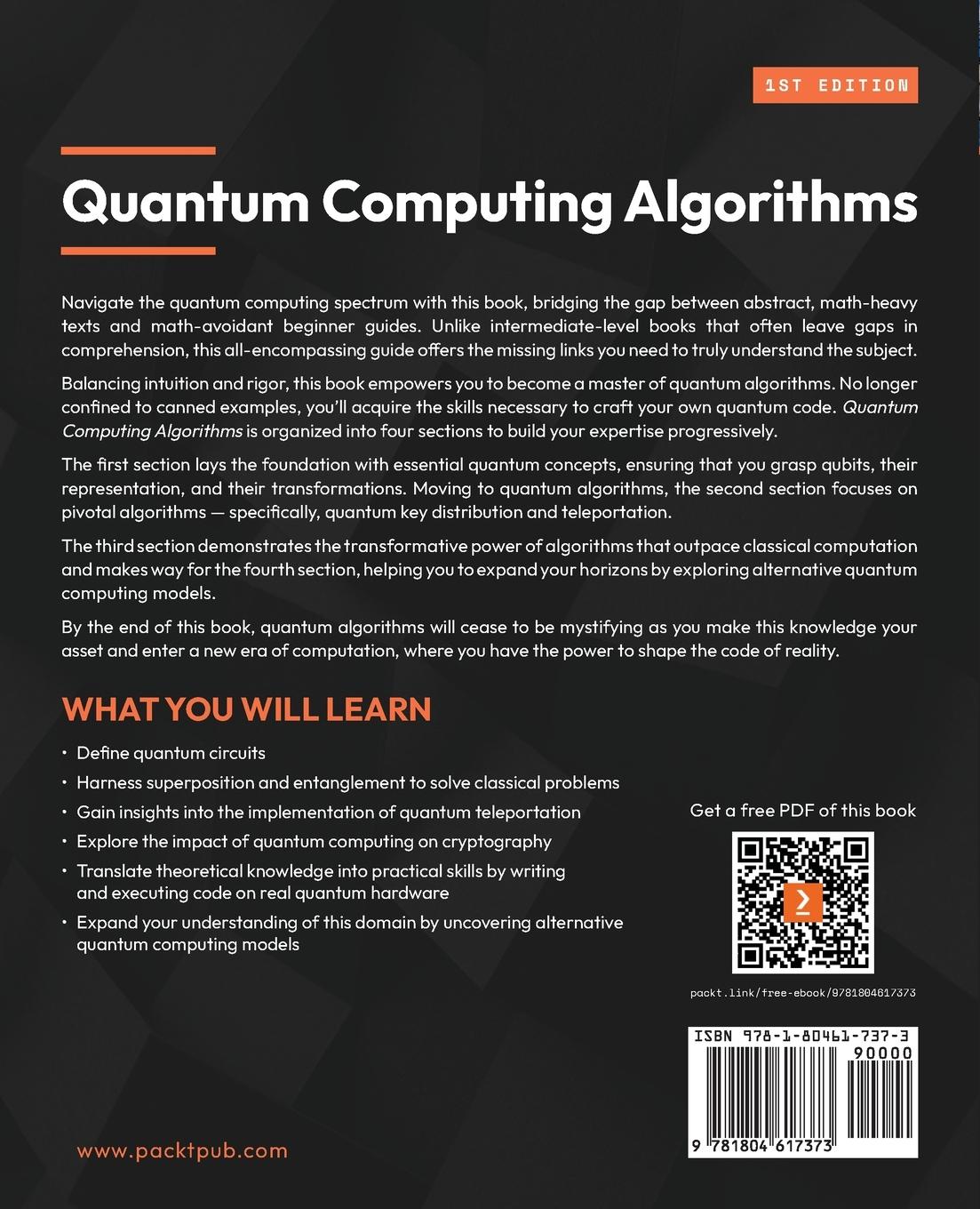 Rückseitencover Quantum Computing Algorithms