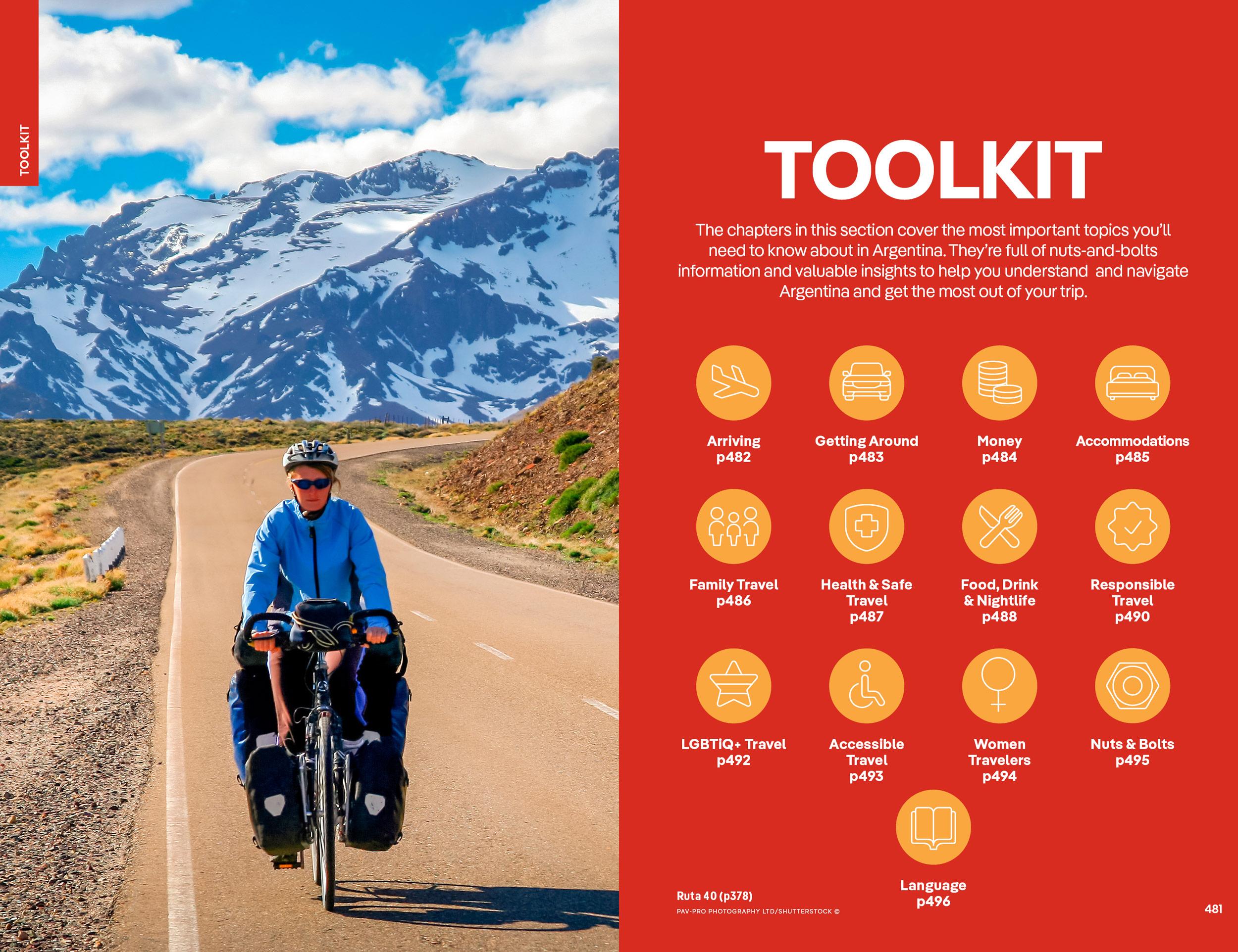 Beispielinhalt (Bild) Lonely Planet Argentina