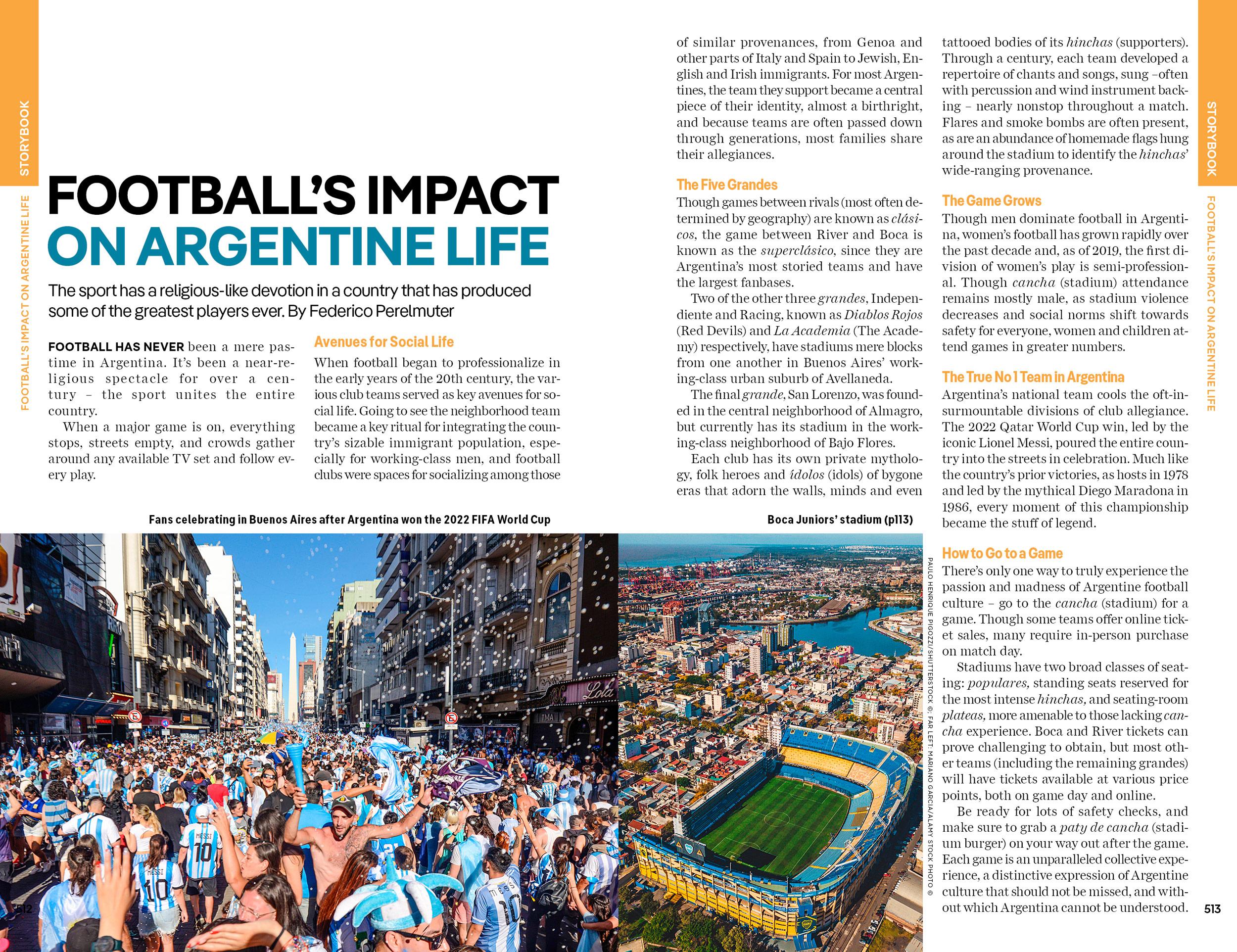 Beispielinhalt (Bild) Lonely Planet Argentina