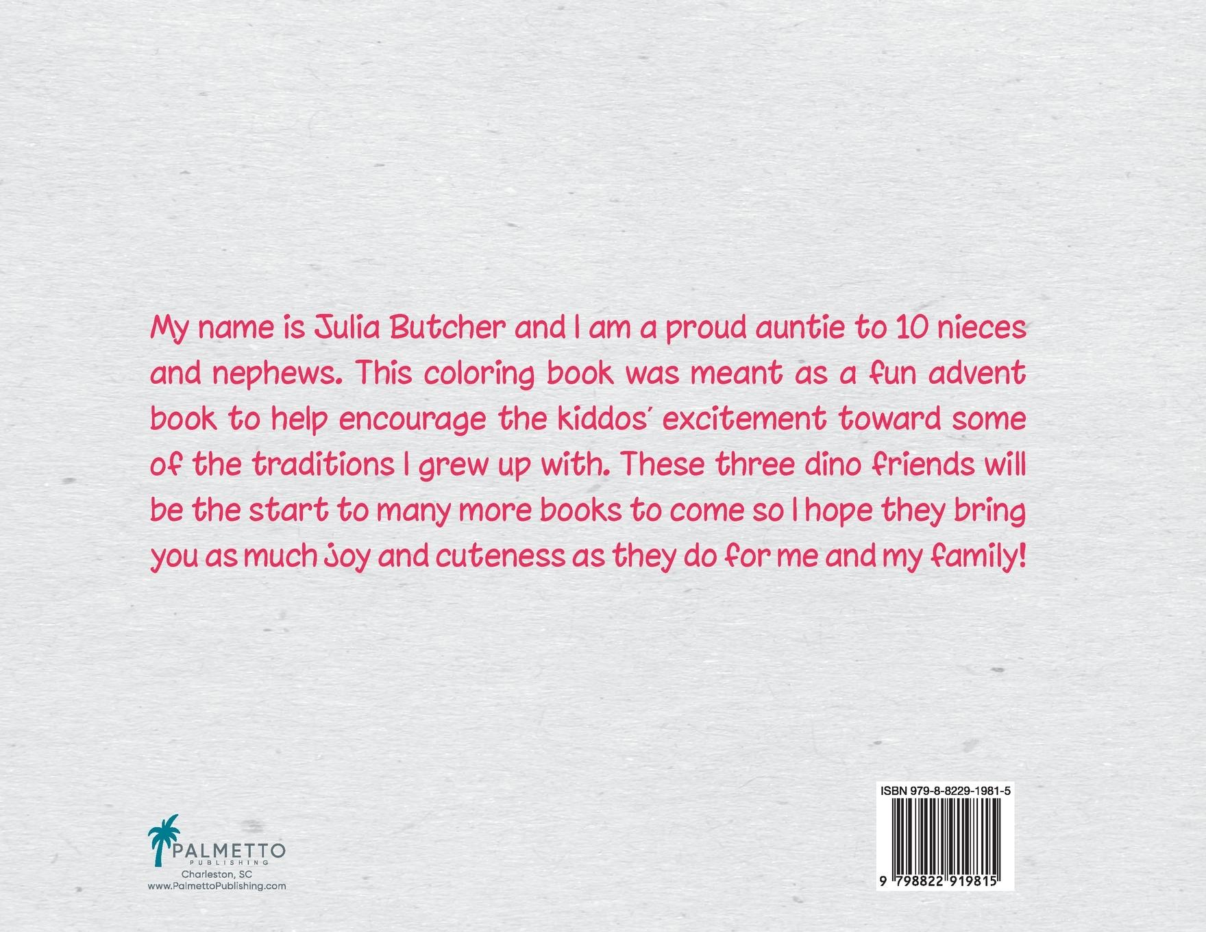Rückseitencover 25 Dino-Days of Christmas