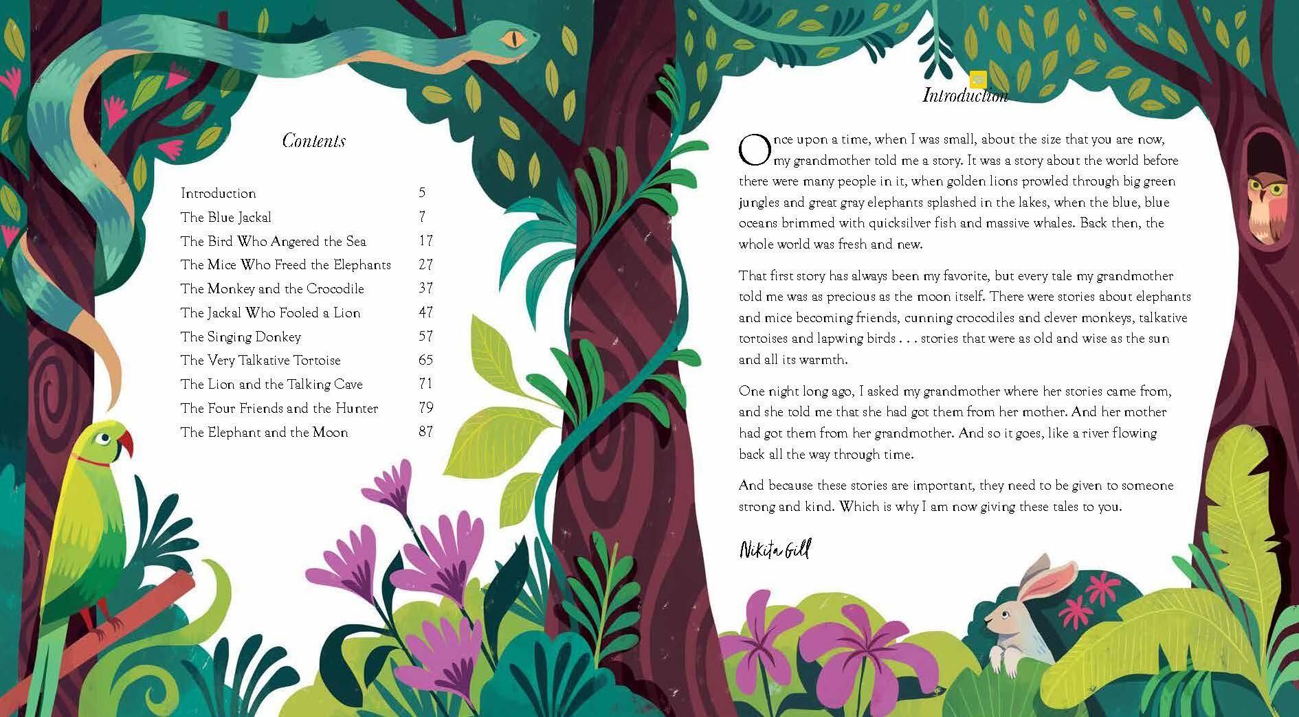 Beispielinhalt (Bild) Animal Tales from India: Ten Stories from the Panchatantra
