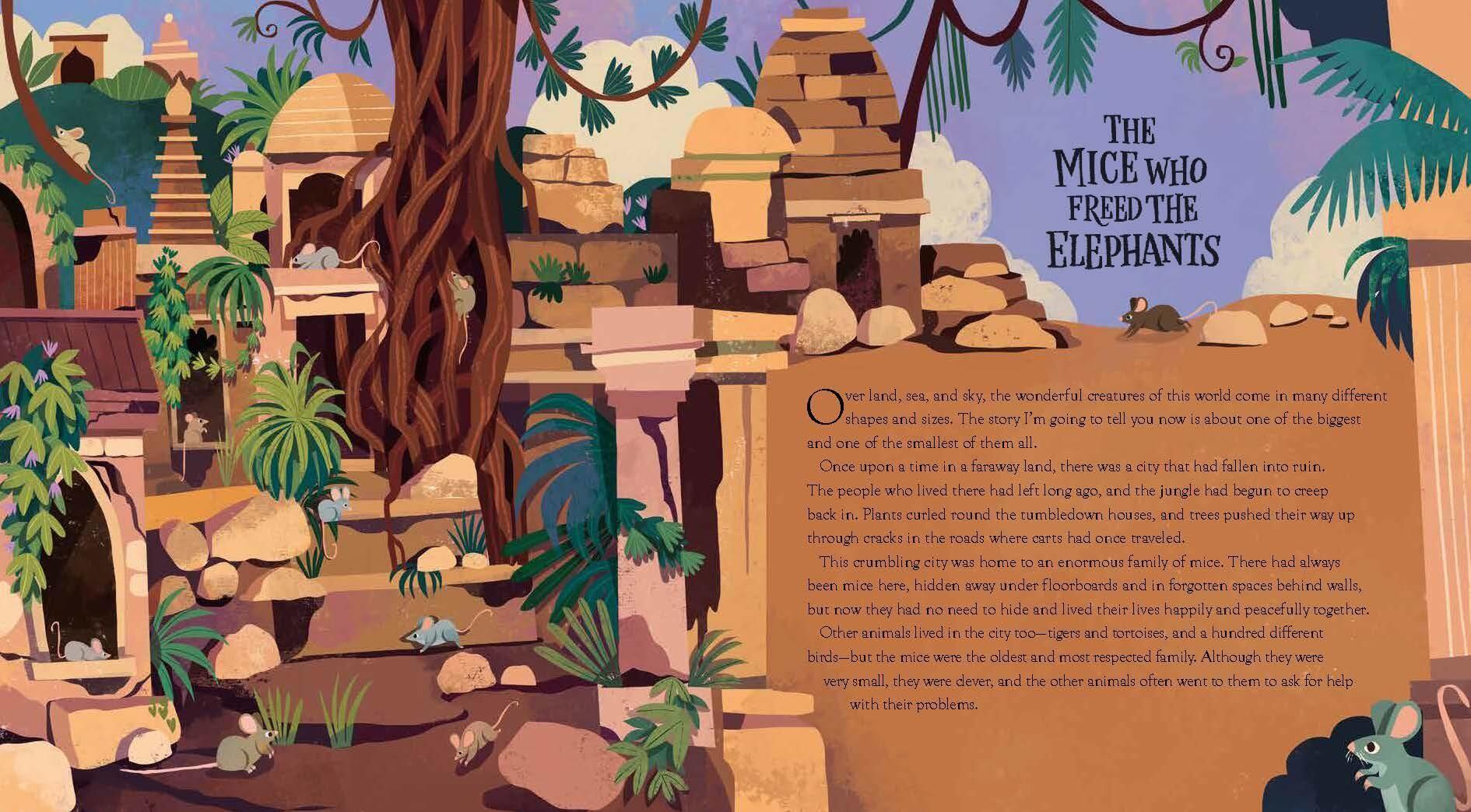 Beispielinhalt (Bild) Animal Tales from India: Ten Stories from the Panchatantra