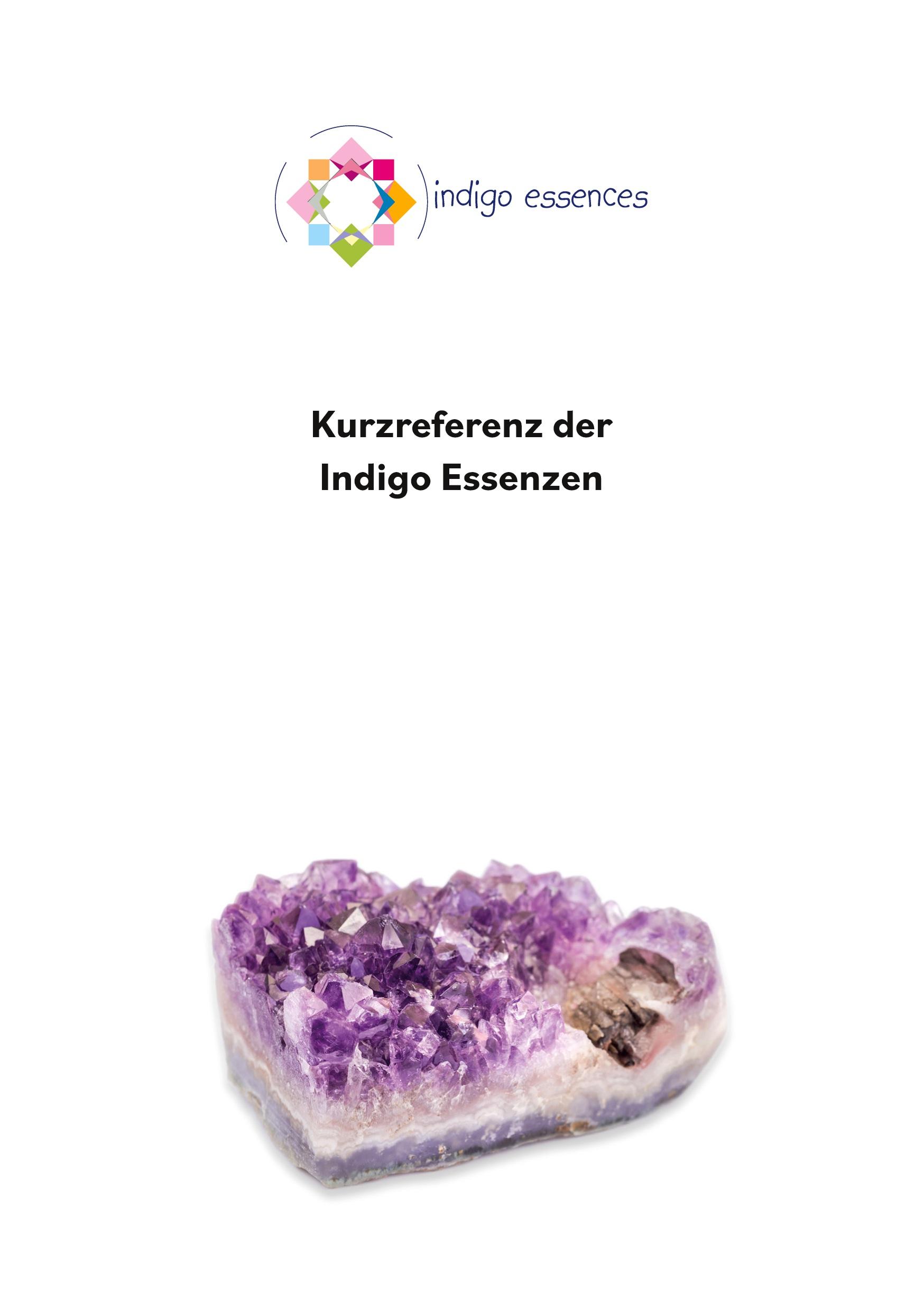 Vorderes Coverbild Kurzreferenz der Indigo Essenzen